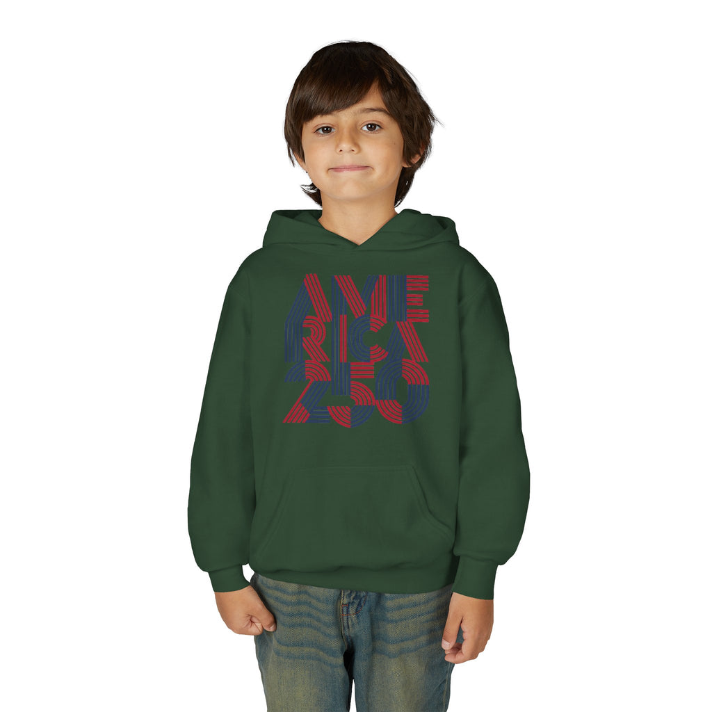 America 250 Hoodie | Patriotic Retro Typography, 250th Anniversary