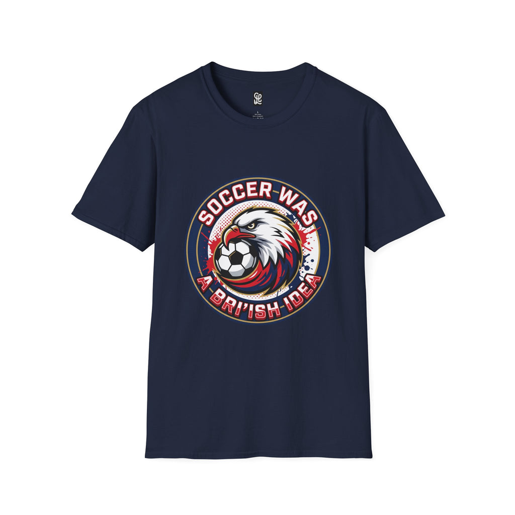 FIFA 2026 Soccer Eagle T-Shirt — "Soccer was a Bri'ish idea" Vintage Soccer Graphic Tee