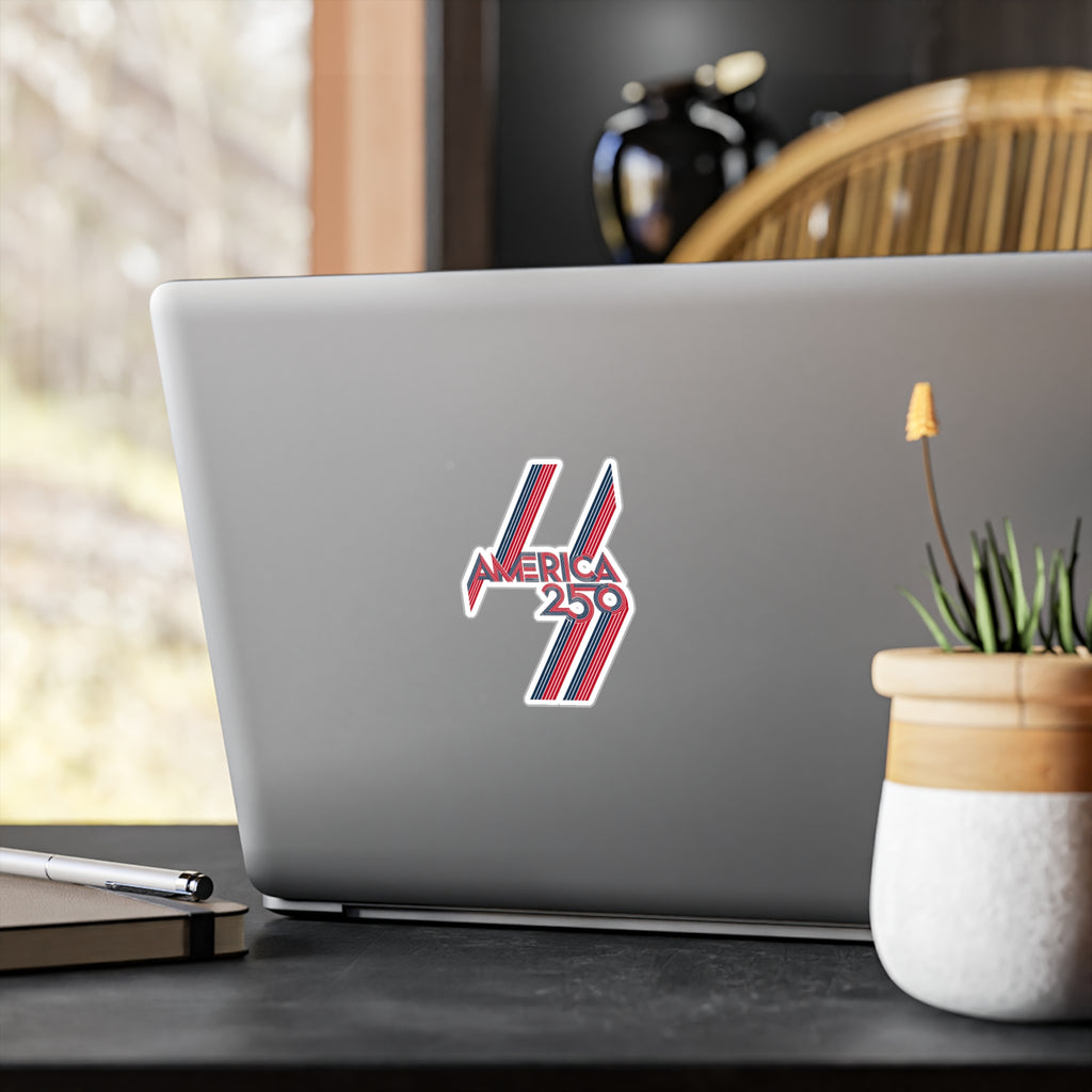 America 250 Retro Stripes Sticker | Kiss-Cut Vinyl Decal