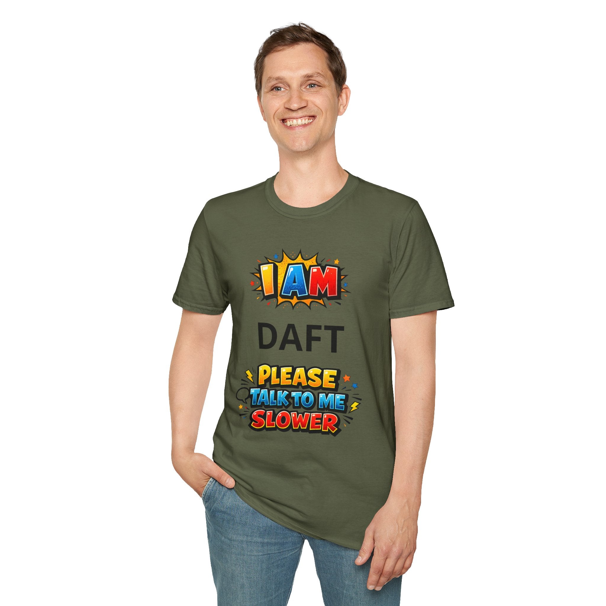 oryggy Originals Summer line Personalized 'I Am ... Please Talk to Me Slower' Graphic Tee