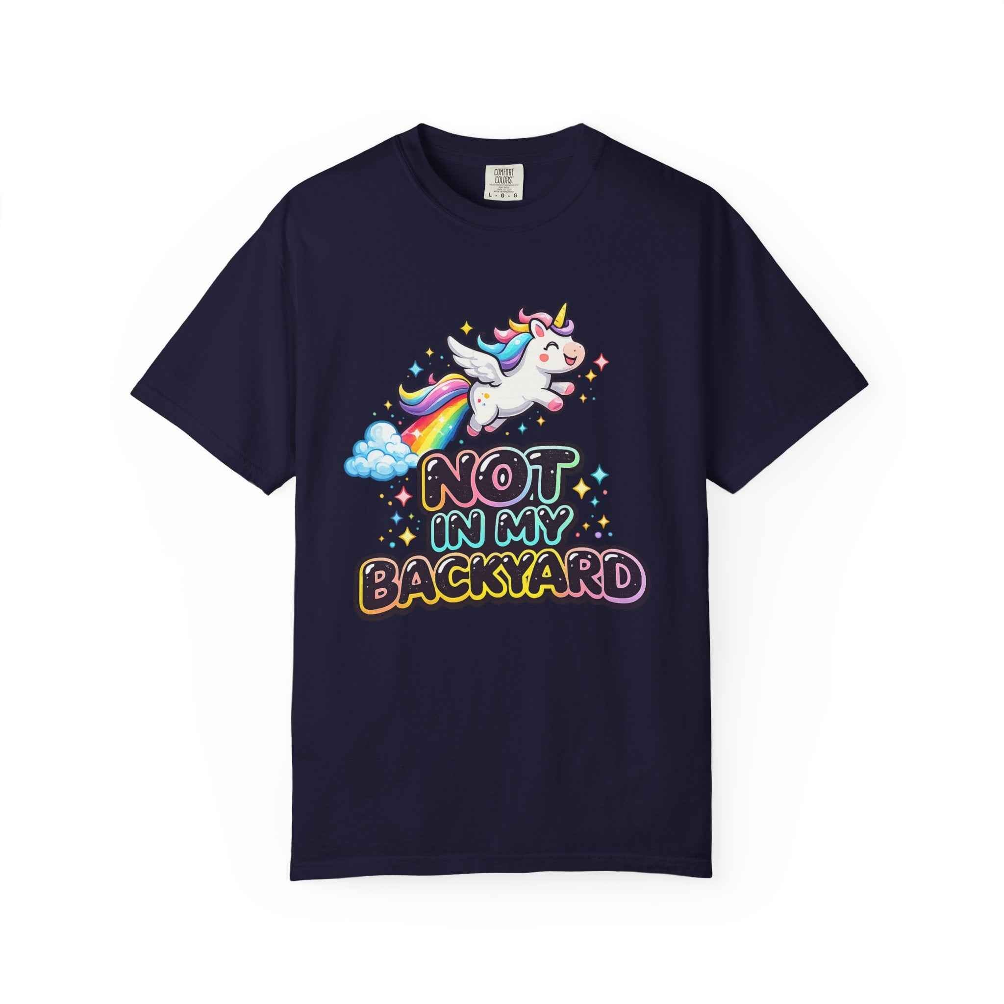 oryggy Originals Summer line Unicorn "Not In My Backyard" T-Shirt