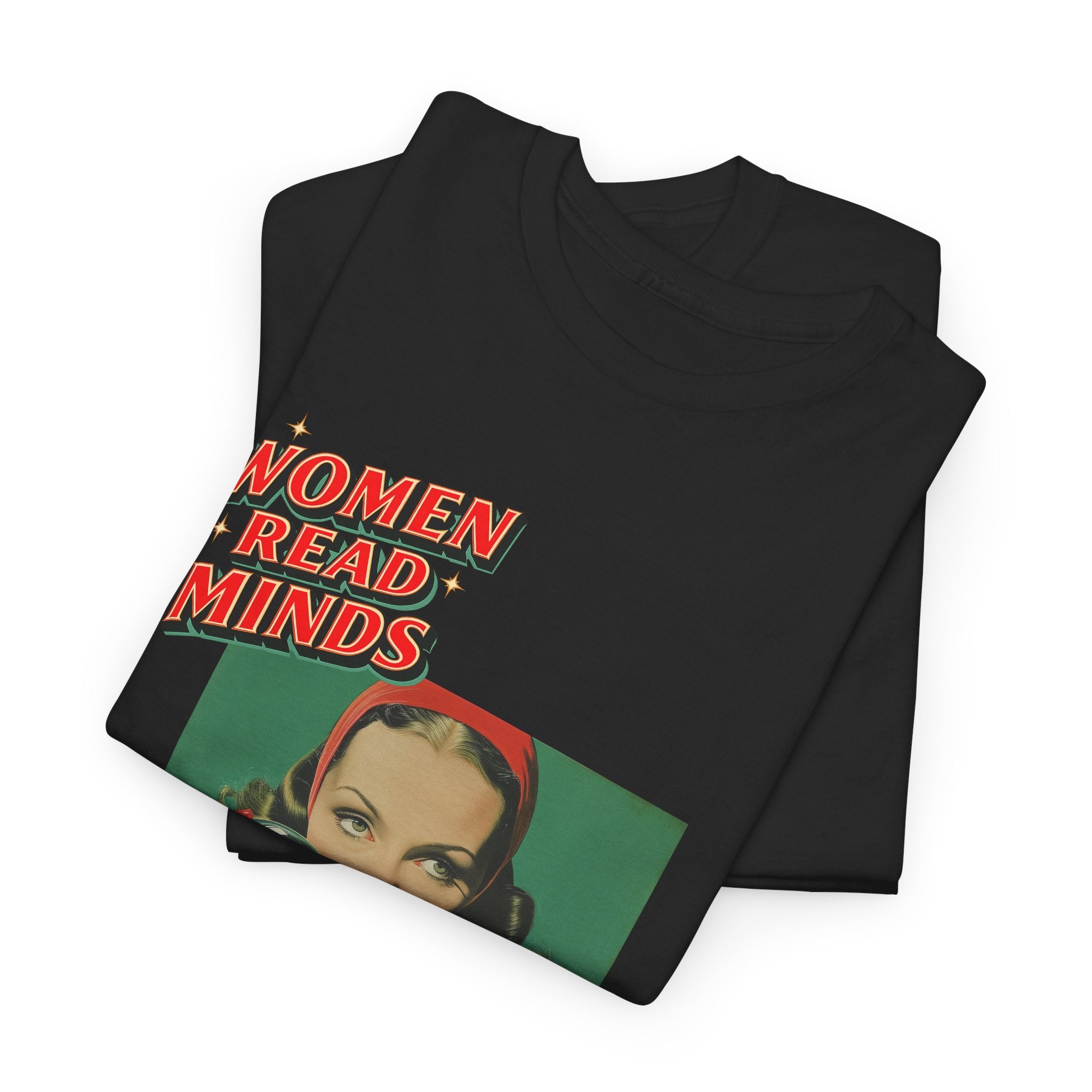 oryggy Originals Summer line Women Read Minds Tee — Retro Vintage Feminist Graphic T-Shirt