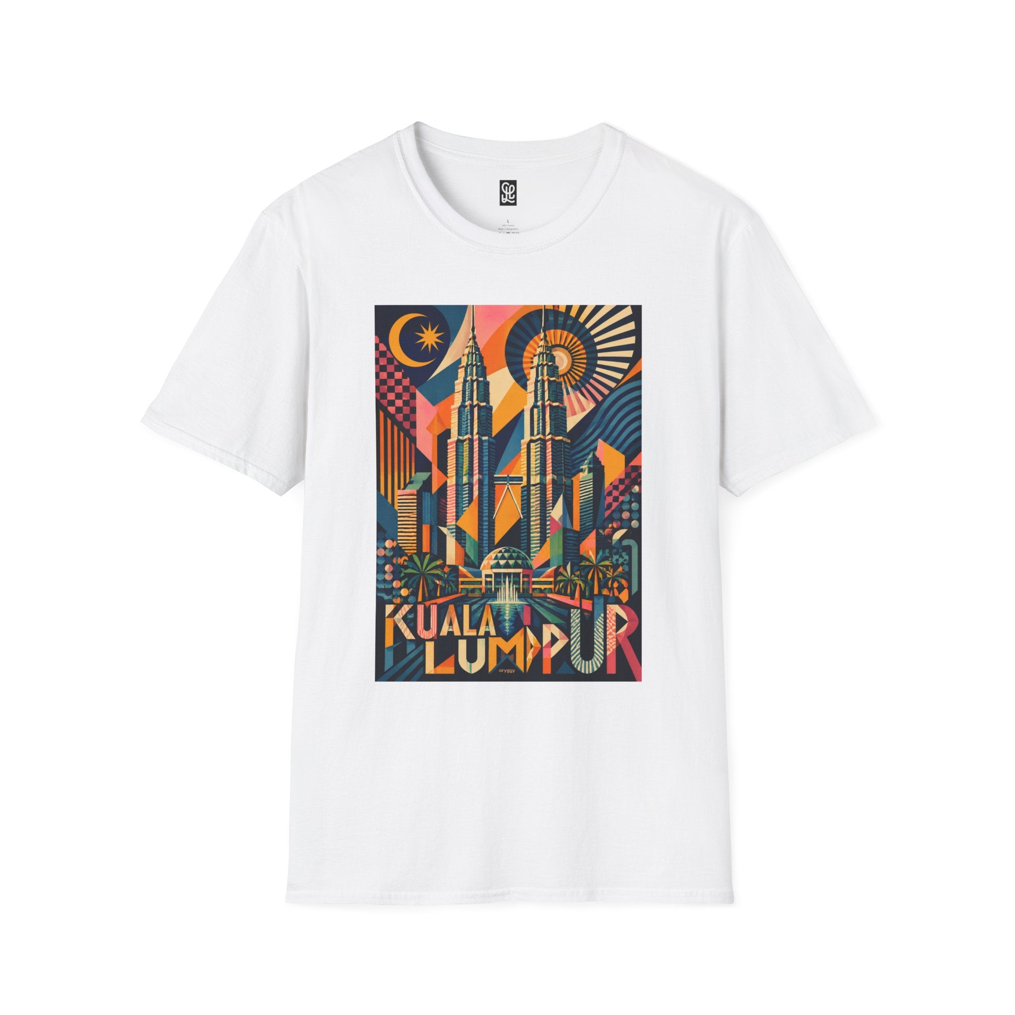 oryggy Originals Summer line Kuala Lumpur Poster Tee — Retro Petronas Towers Graphic T-Shirt