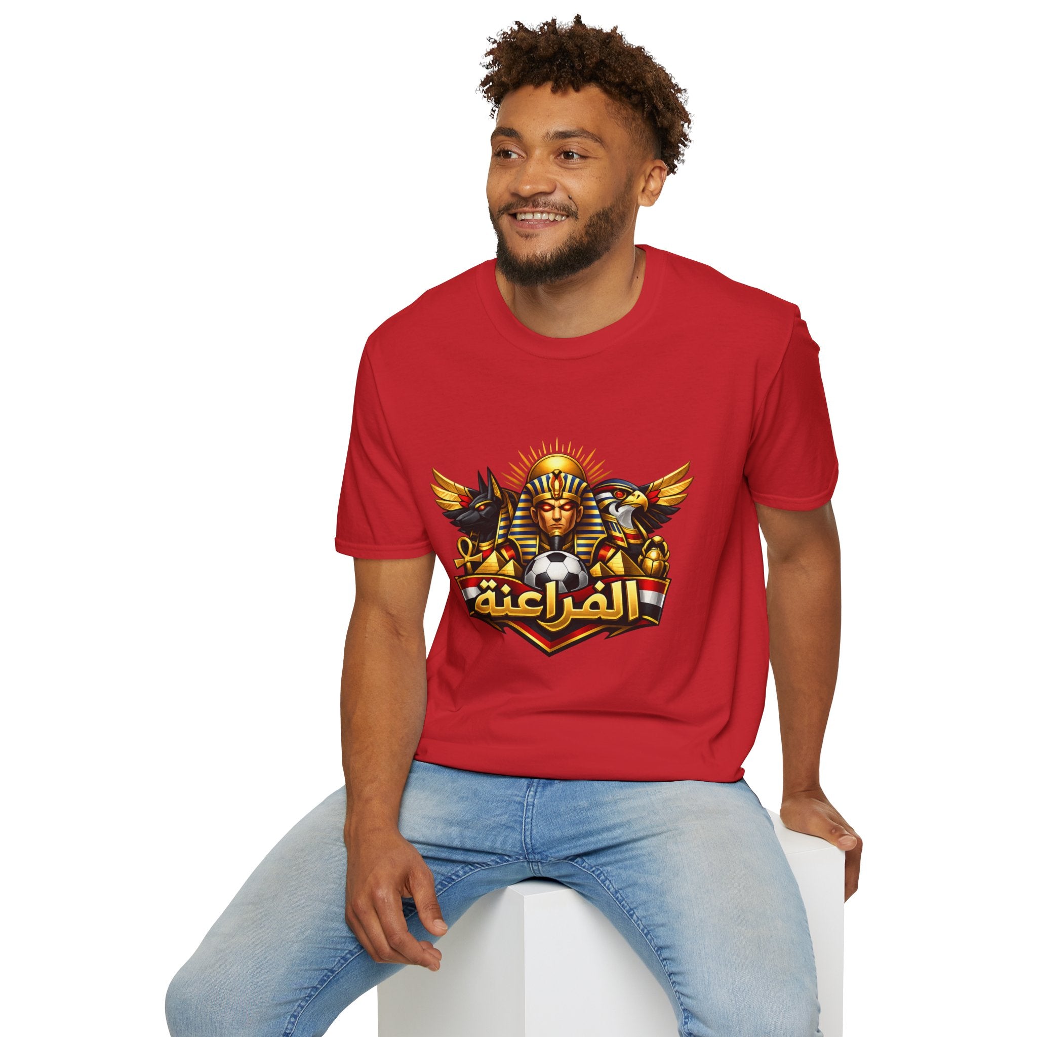 FIFA 2026 Pharaoh Soccer Crest T‑Shirt — Egyptian Football Graphic Tee - Oryggy