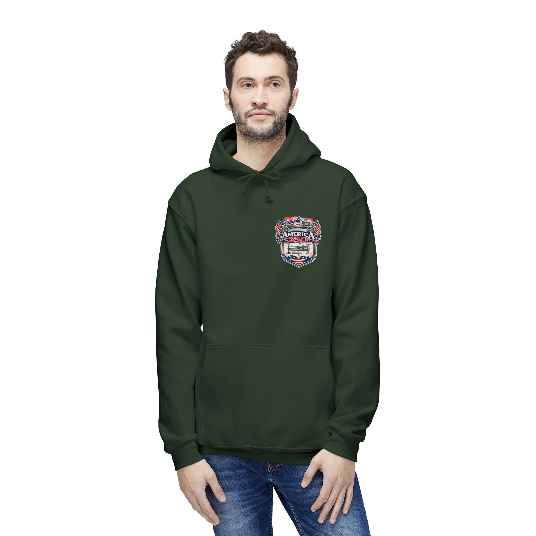 America 250 Patriotic USA Anniversary Hoodie —  Made in USA