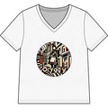 oryggy Originals Summer line Women’s V‑Neck Graphic Tee — Strasbourg Retro Illustration