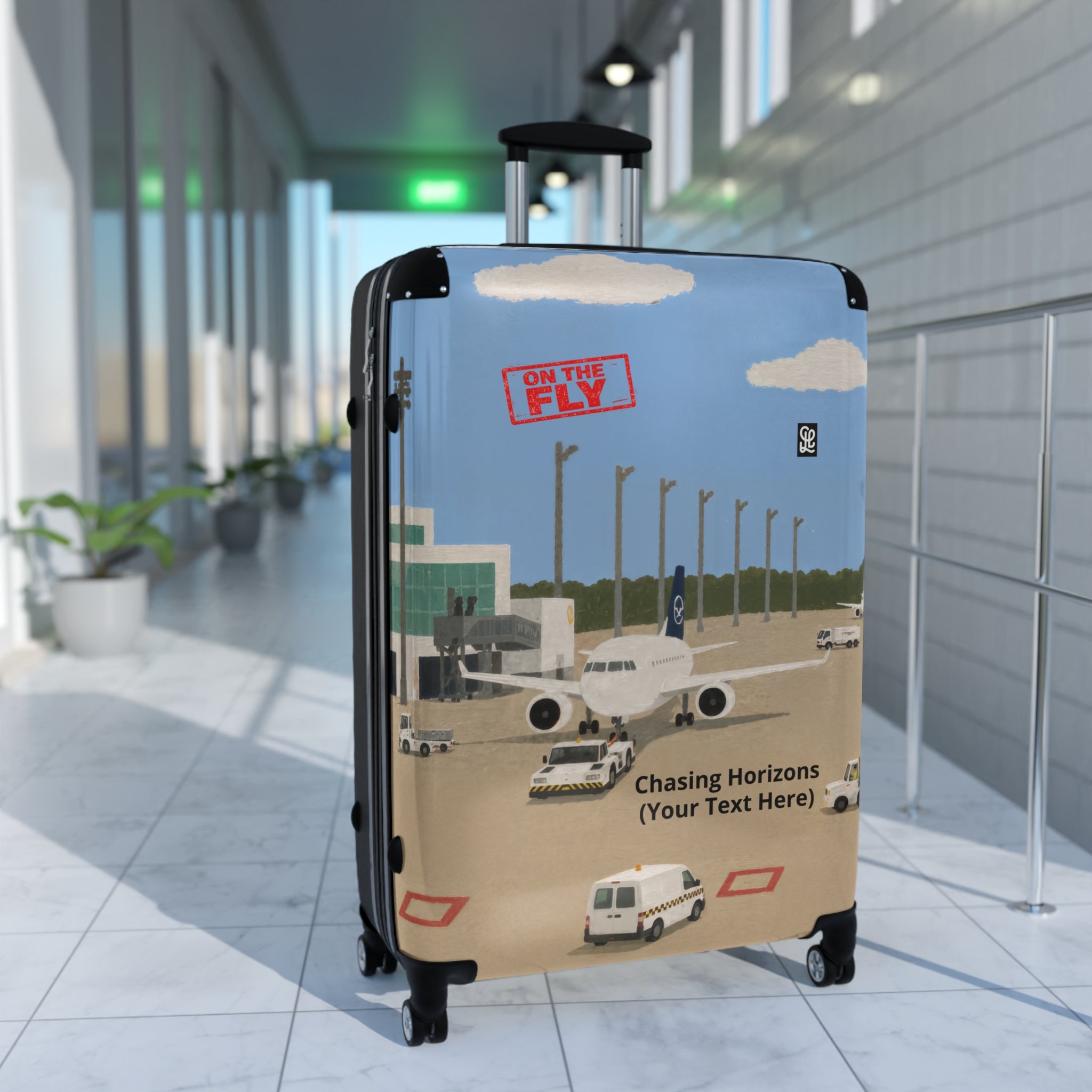 oryggy Originals Summer line Personalized Airport Runway Suitcase