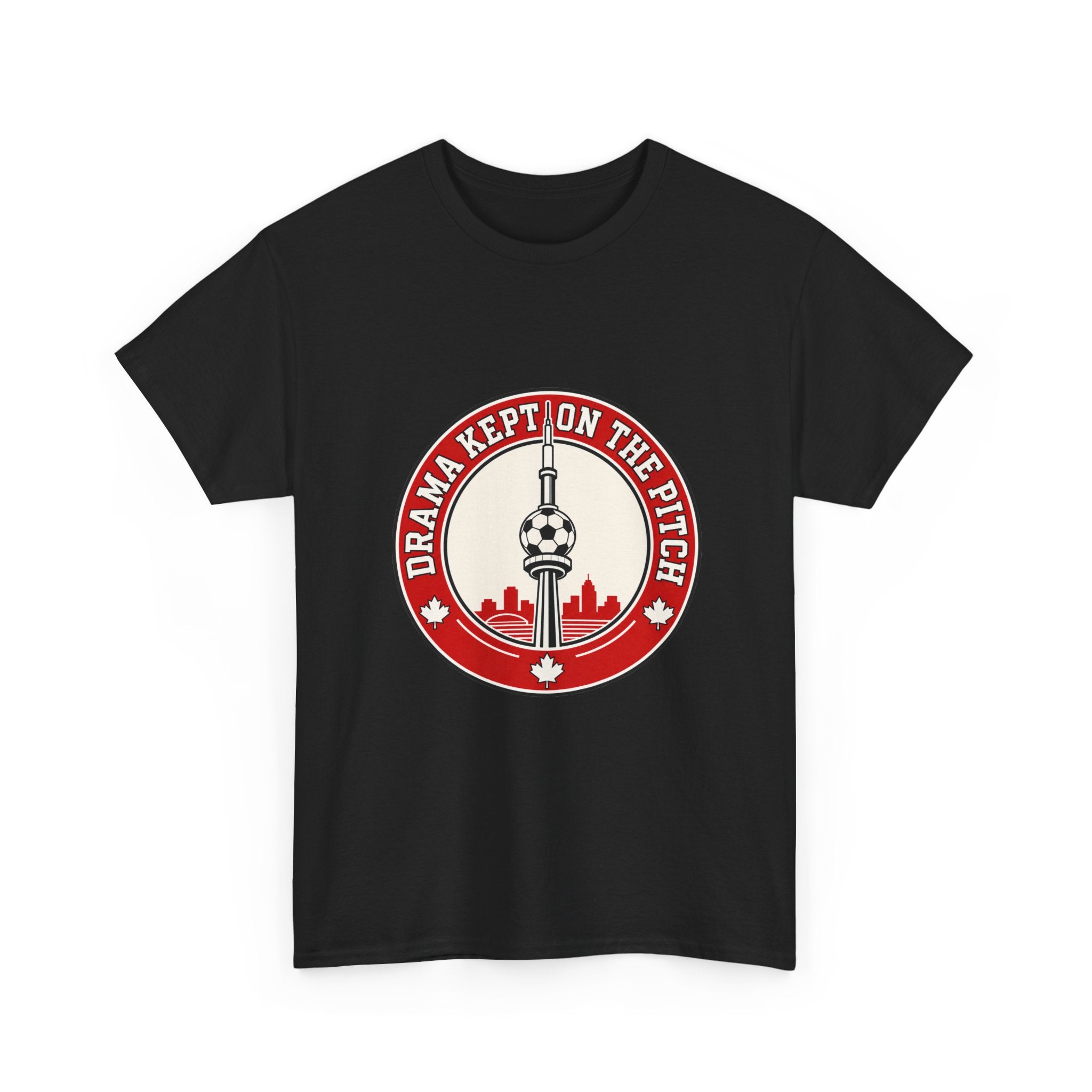 FIFA World Cup 2026 T-Shirt — oryggy "Drama Kept on the Pitch" Canadian Fan Tee - Oryggy
