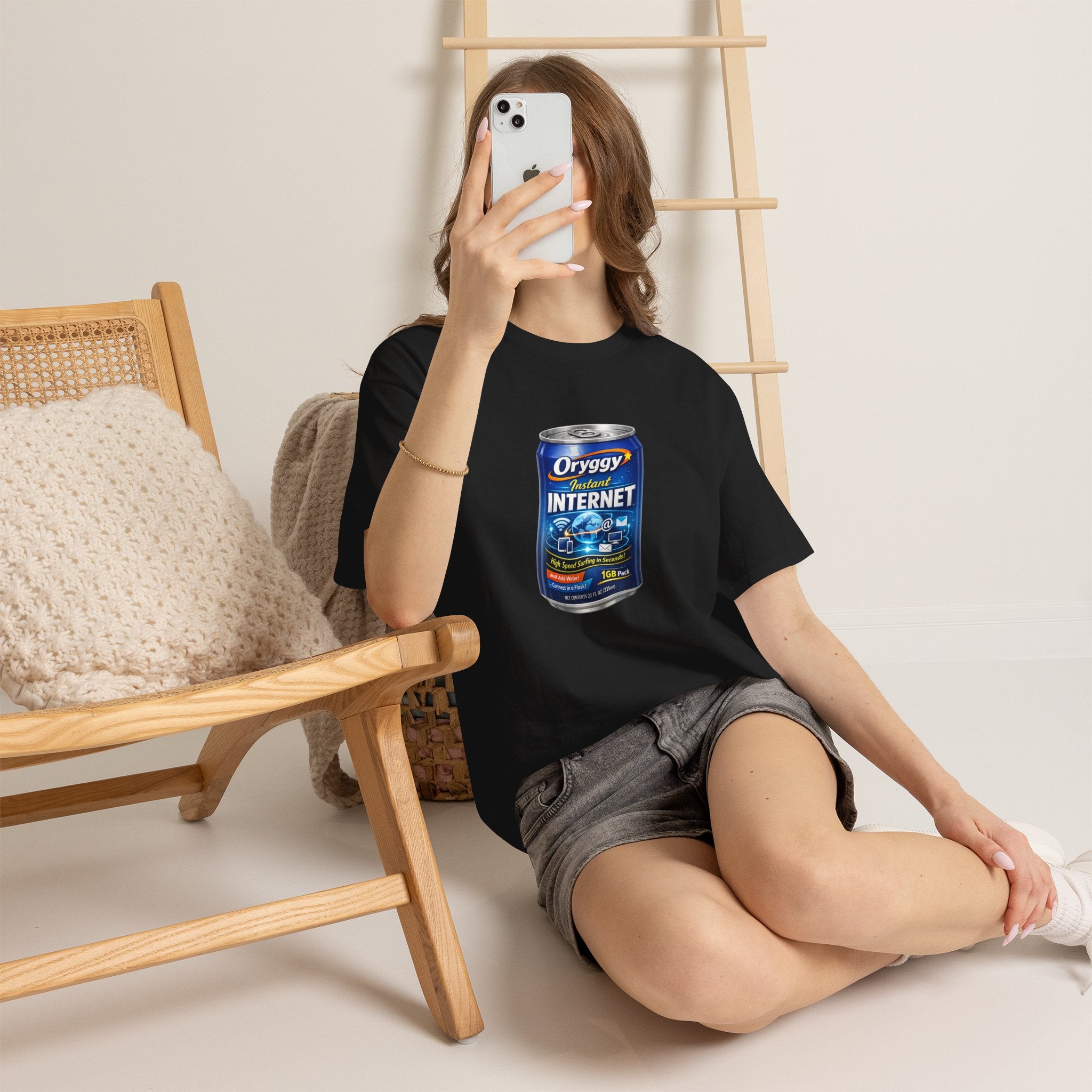 oryggy Originals Summer line Canned Internet Tee — Retro Can Graphic T-Shirt