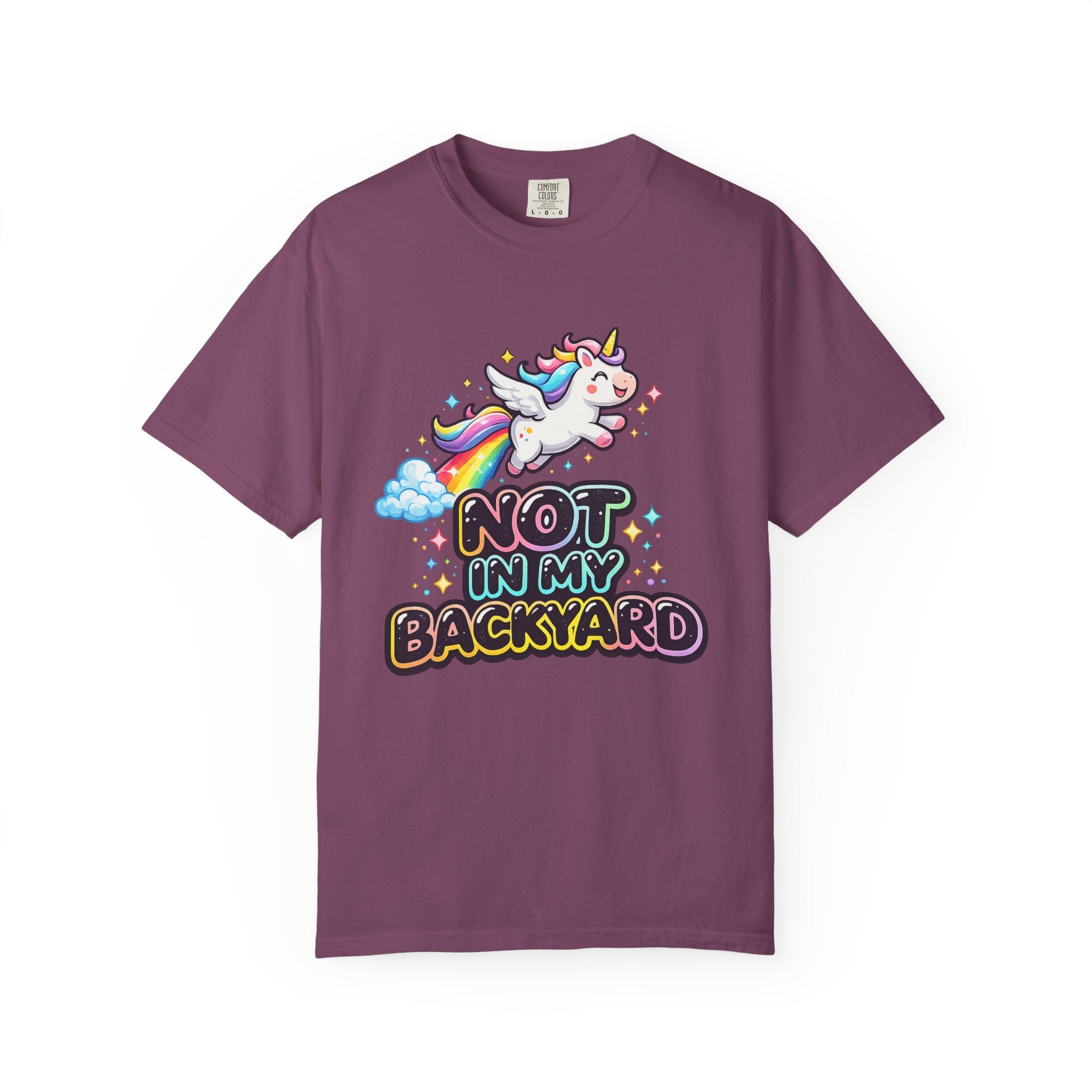 oryggy Originals Summer line Unicorn "Not In My Backyard" T-Shirt