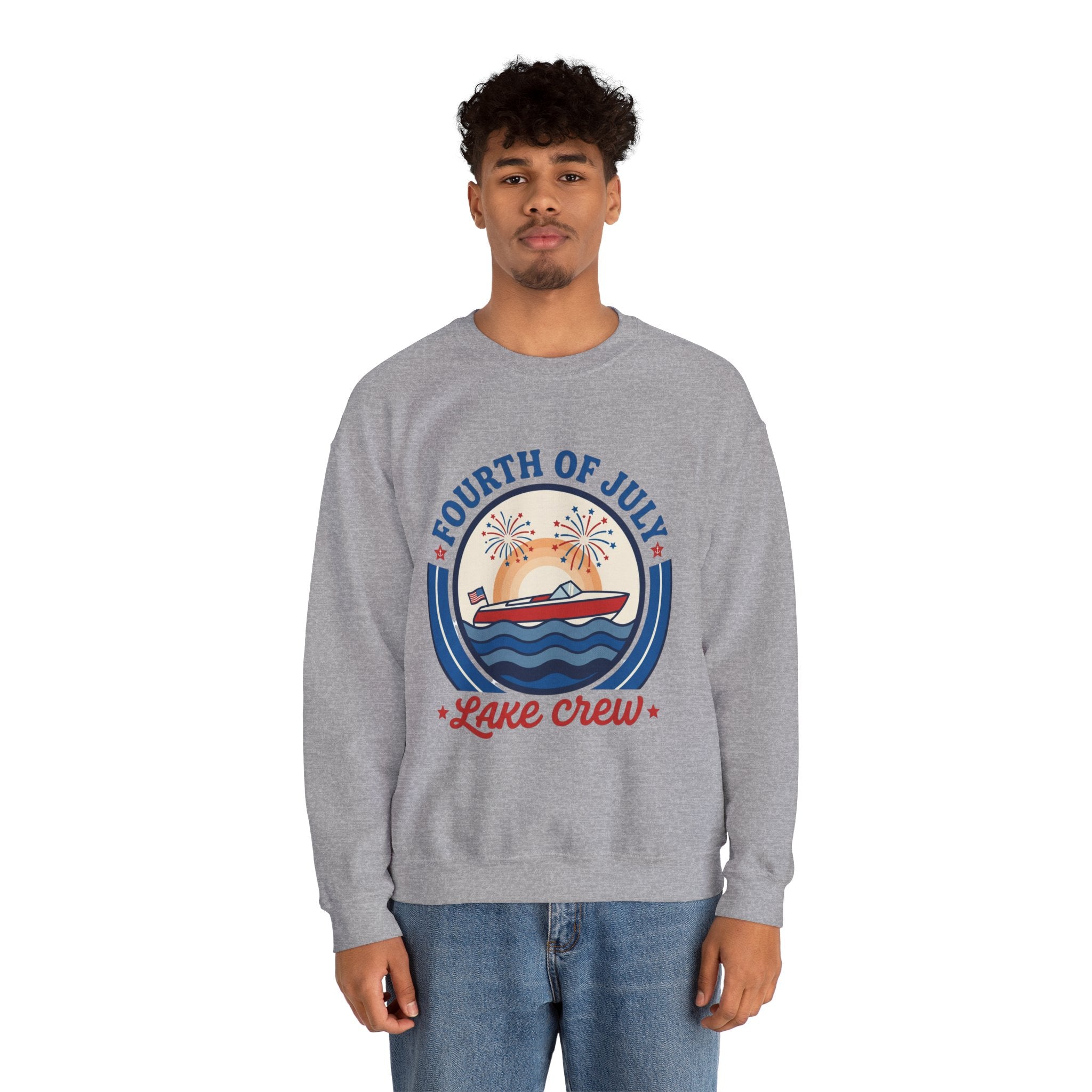 oryggy - america-250-unisex-heavy-blend™-crewneck-sweatshirt - Vintage Patriotic Apparel