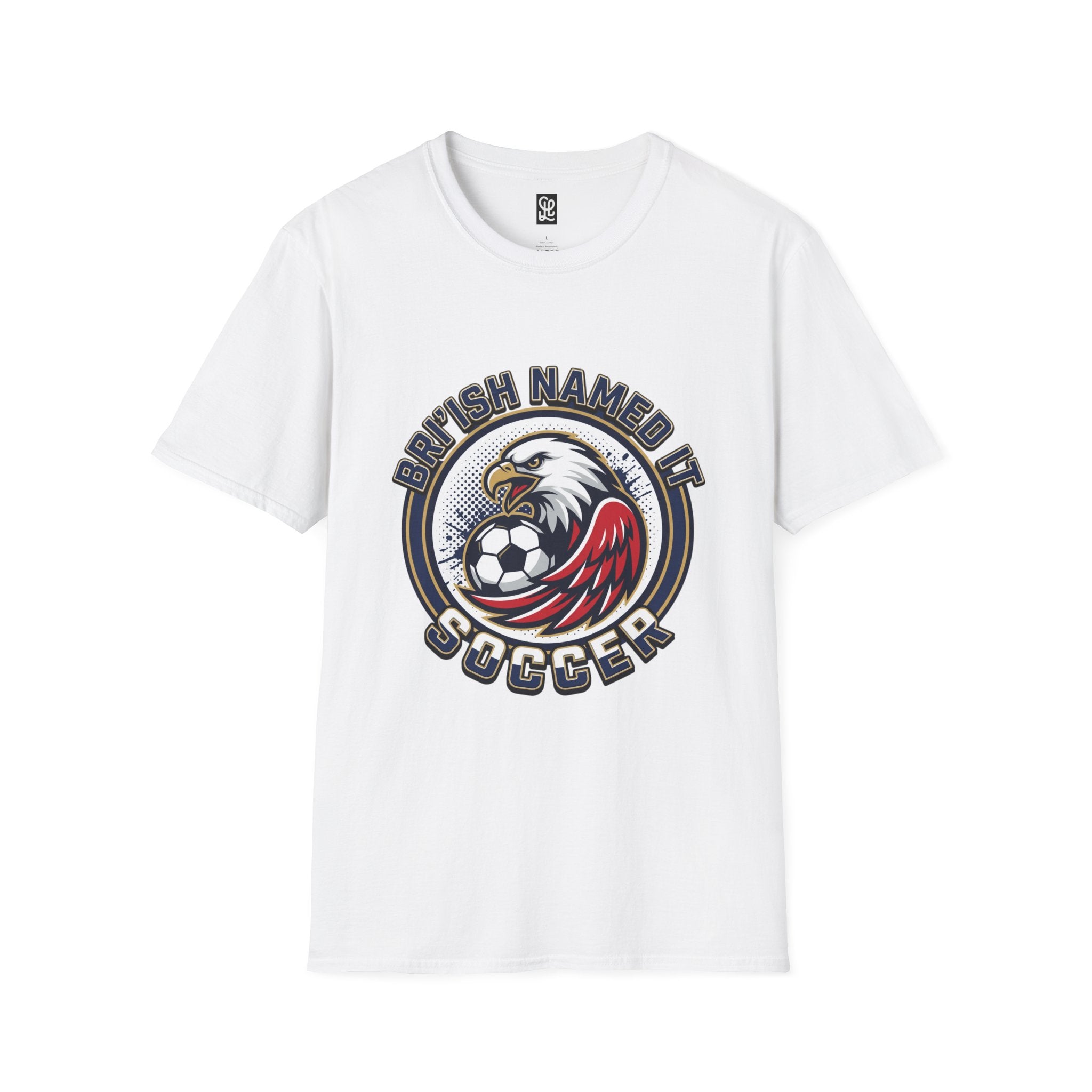 FIFA 2026 Soccer Eagle T-Shirt — "Bri'ish Named It Soccer" Vintage Soccer Graphic Tee