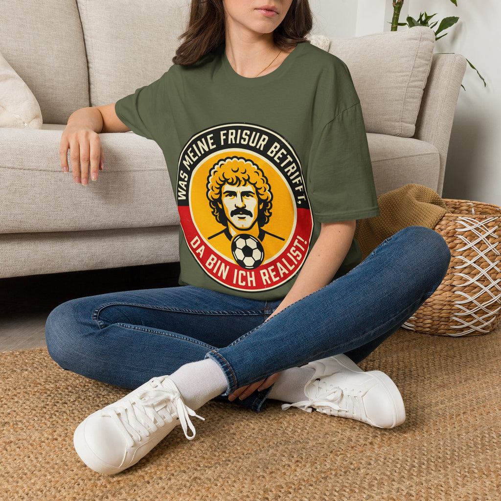 Was meine Frisur betrifft T‑Shirt – Vintage Fußballer Design
