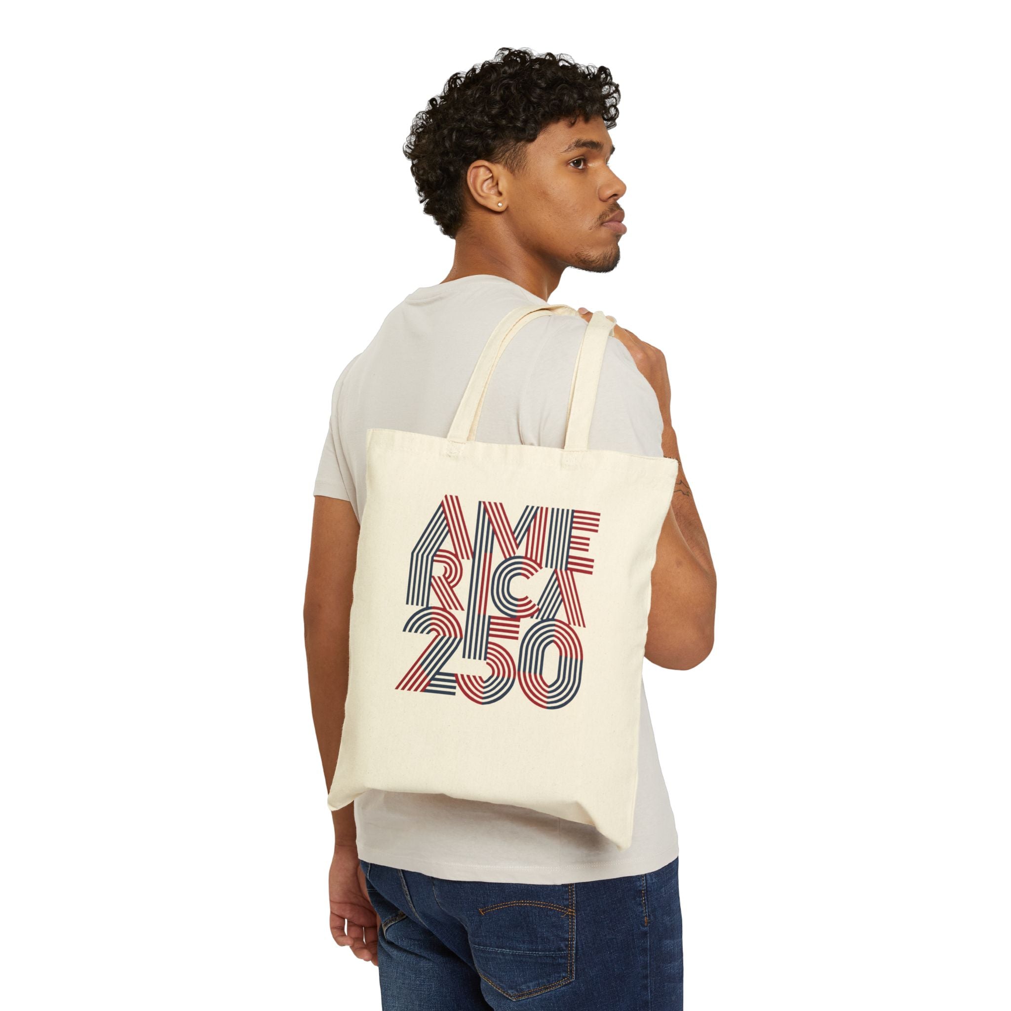 America 250 Cotton Canvas Tote Bag