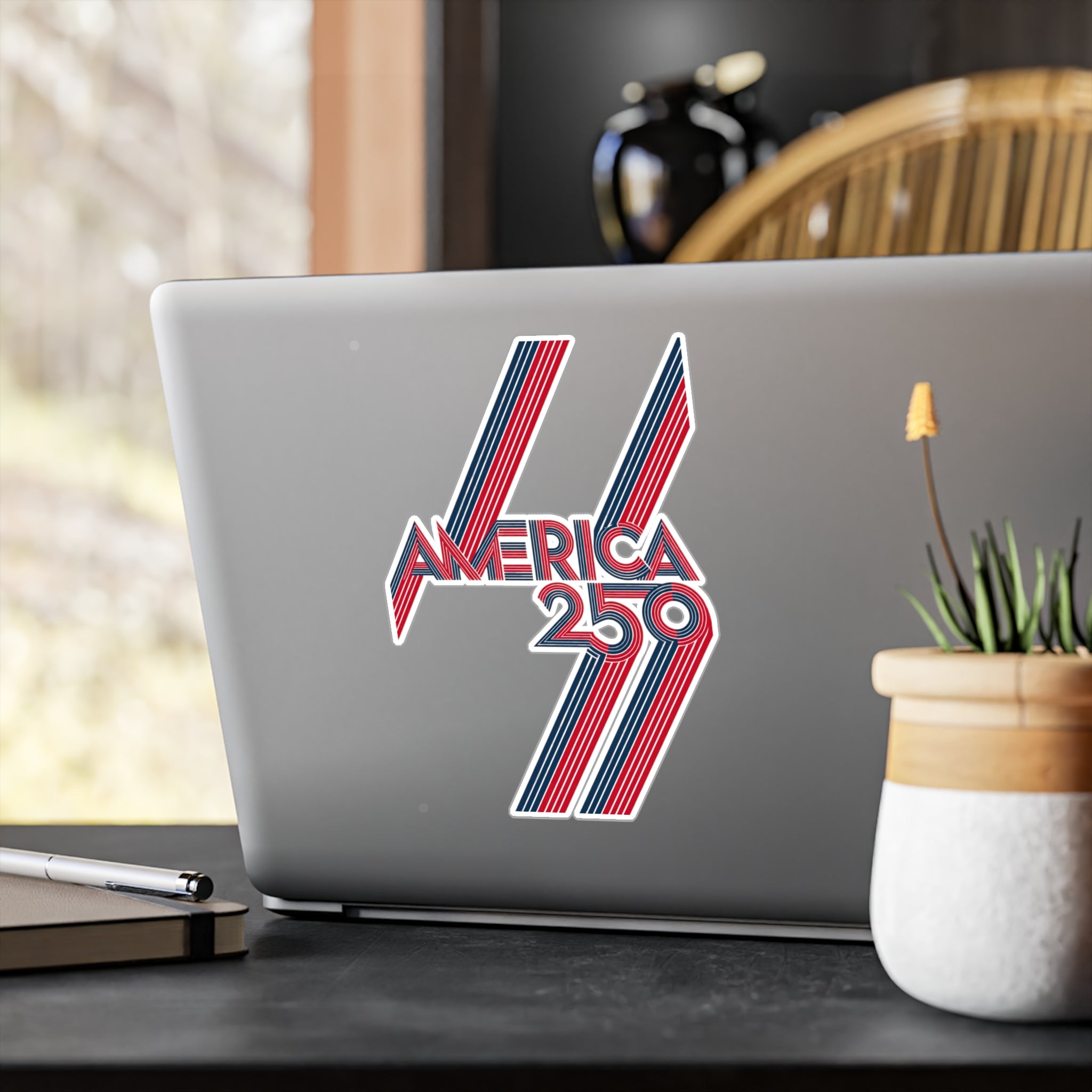 America 250 Retro Stripes Sticker | Kiss-Cut Vinyl Decal