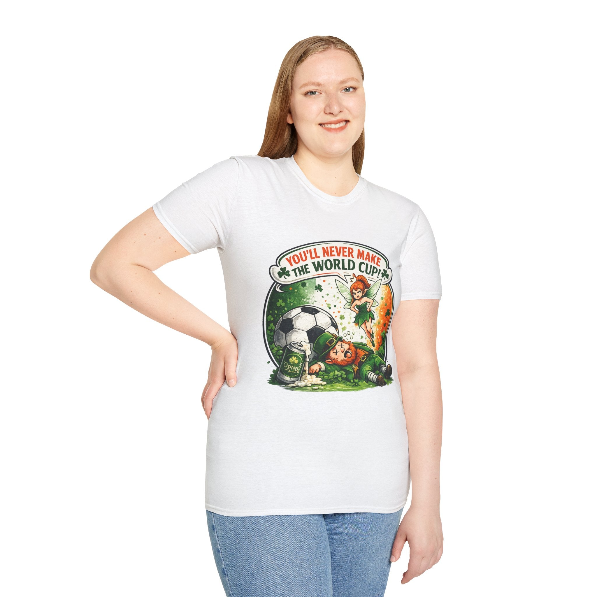 fifa-world-cup-2026-youll-never-make-the-world-cup-soccer-t-shirt-funny-irish-fairy-football-tee - Retro Football Apparel oryggy