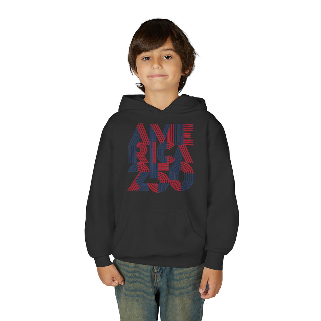 America 250 Hoodie | Patriotic Retro Typography, 250th Anniversary