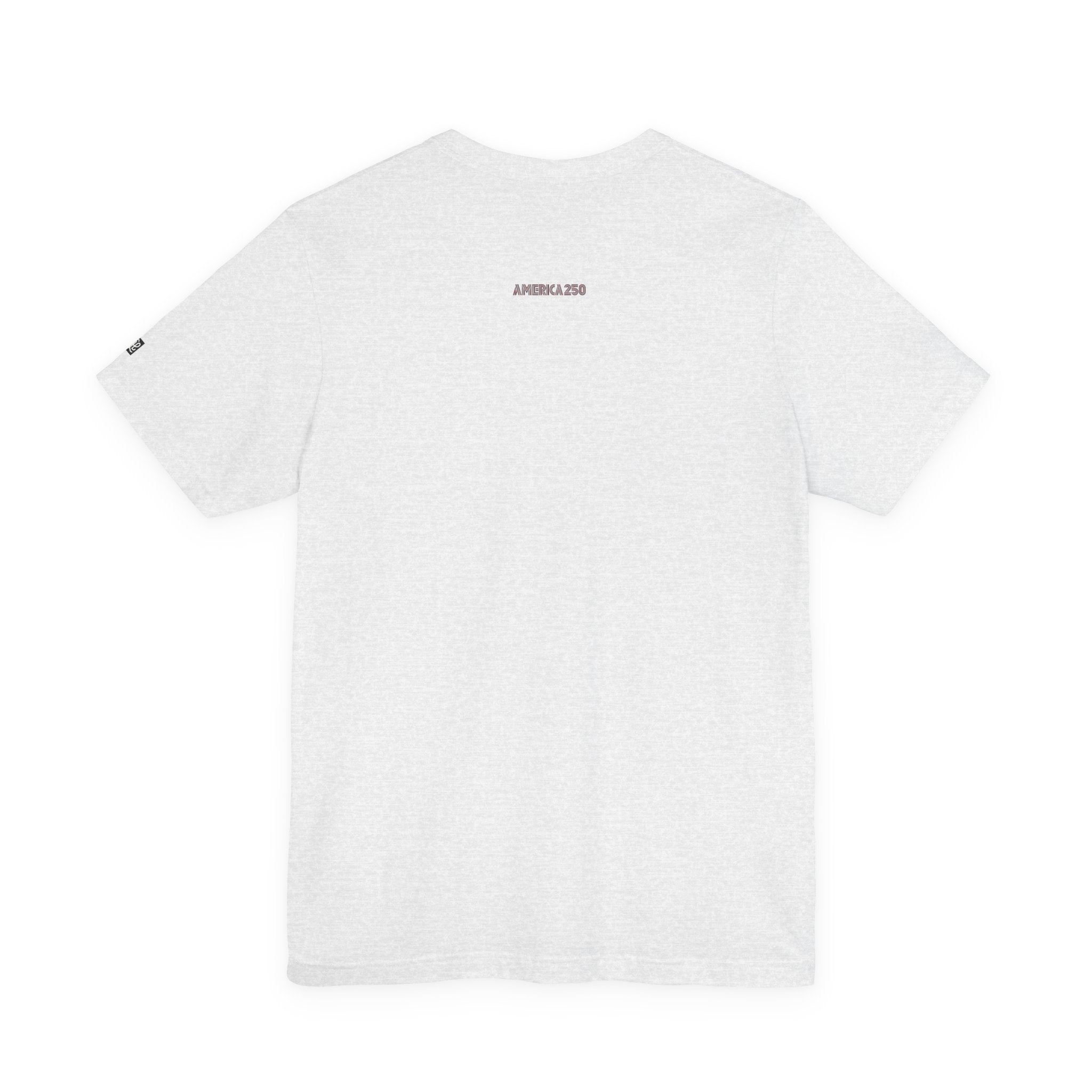 America 250 Tee | Patriotic Red Blue Striped Typography