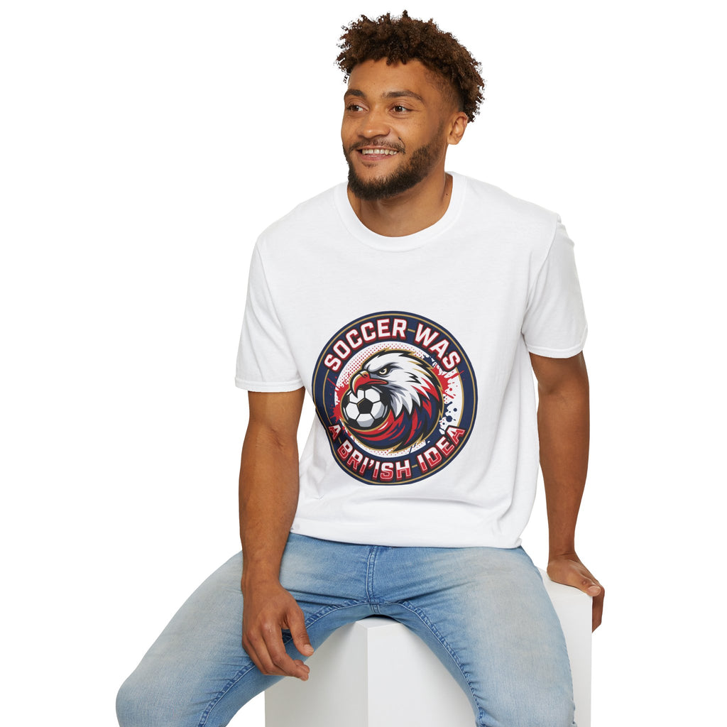 FIFA 2026 Soccer Eagle T-Shirt — "Soccer was a Bri'ish idea" Vintage Soccer Graphic Tee