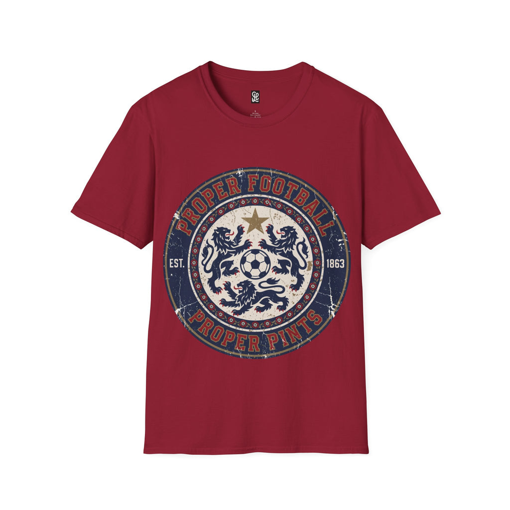 FIFA World Cup 2026 T-Shirt — oryggy "Proper Football" Vintage Crest Tee