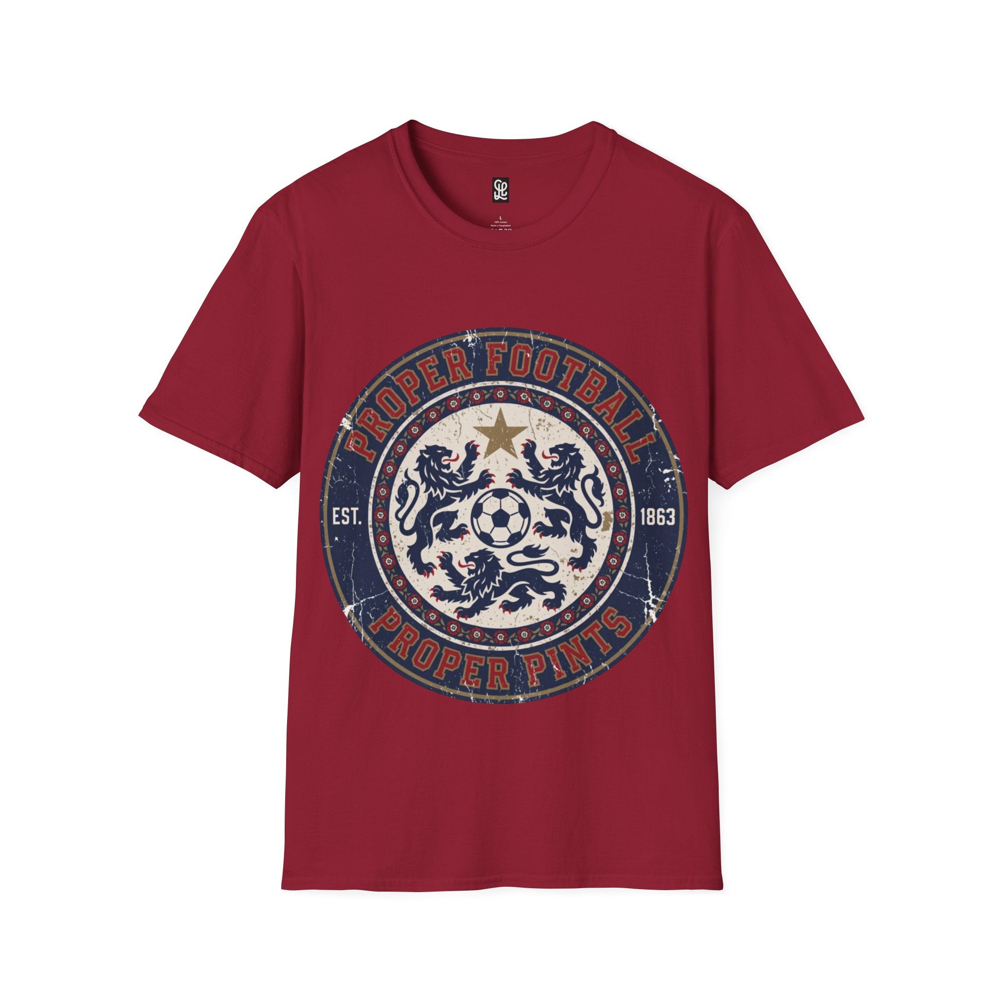 FIFA World Cup 2026 T-Shirt — oryggy "Proper Football" Vintage Crest Tee