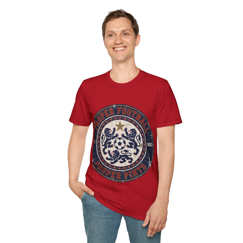 FIFA World Cup 2026 T-Shirt — oryggy "Proper Football" Vintage Crest Tee