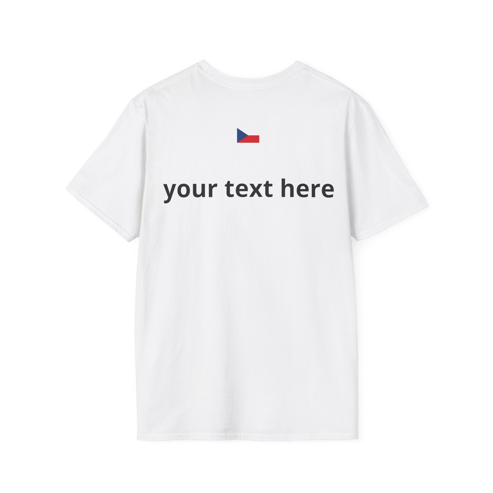 Soccer Swan Graphic T-Shirt — 'NEBUĎ L'ABUŤ' Personalized Czech Football Fan Tee