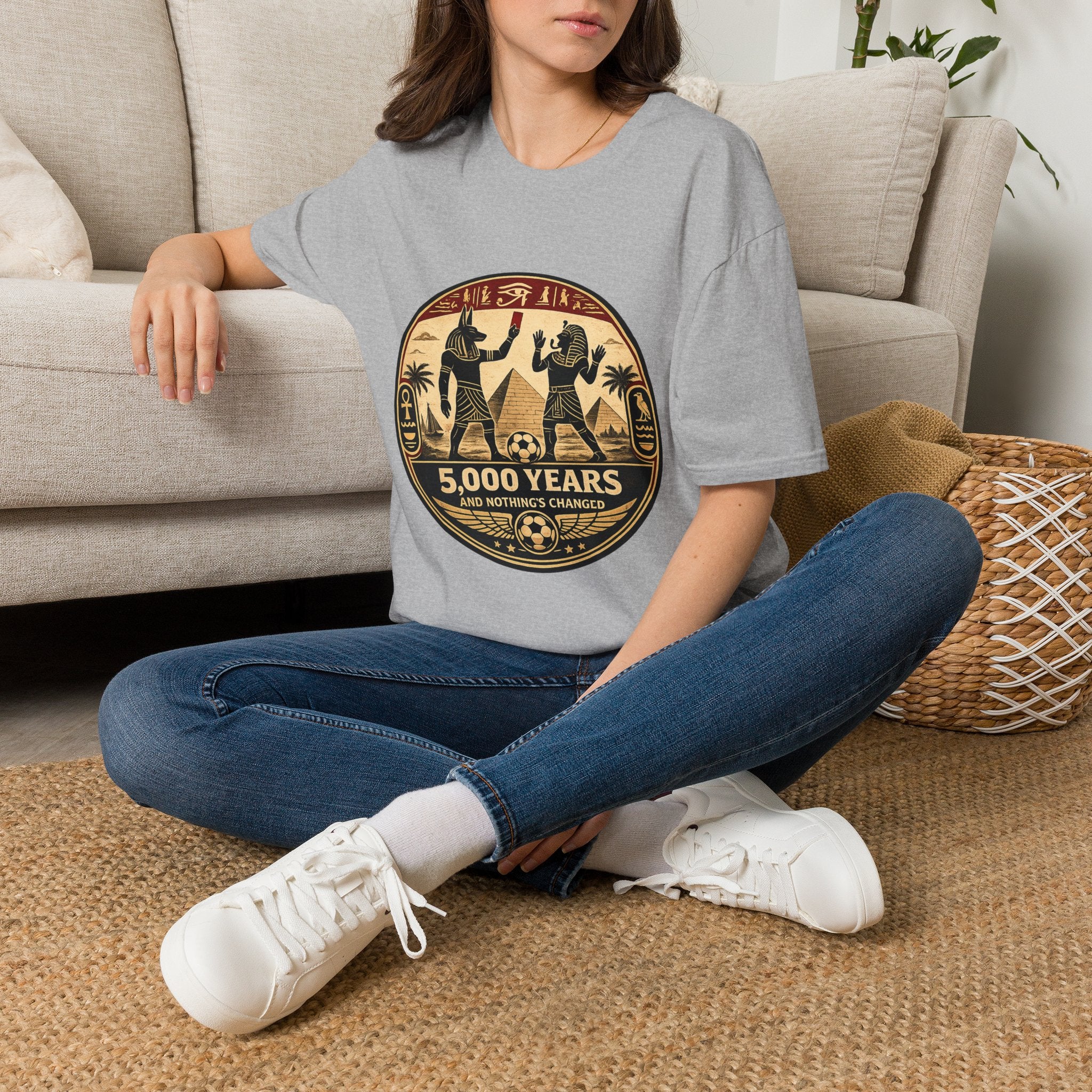 fifa-2026-ancient-egypt-t-shirt-5-000-years-nothings-changed-vintage-pyramid-design - Retro Football Apparel oryggy