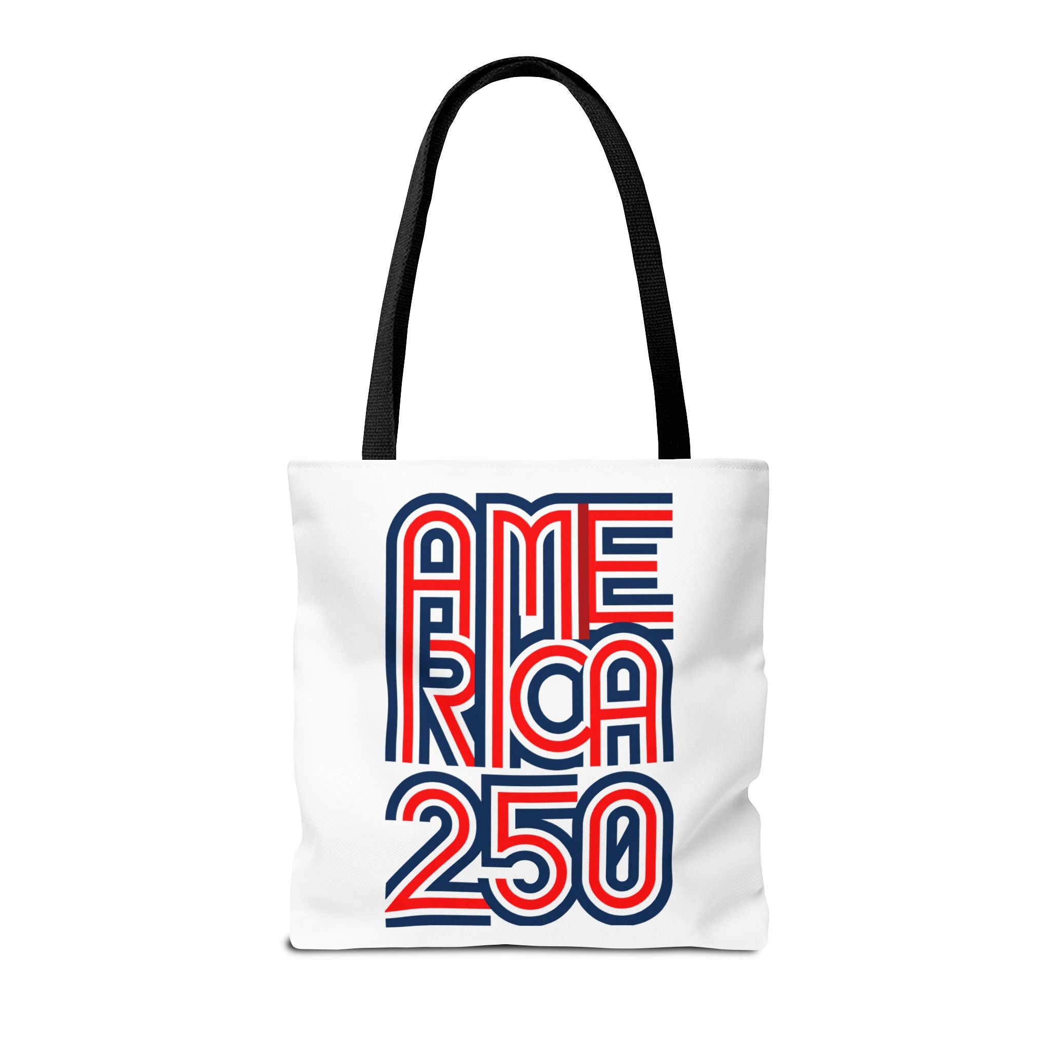 America 250 Tote Bag — Patriotic Red, White & Blue Commemorative Tote