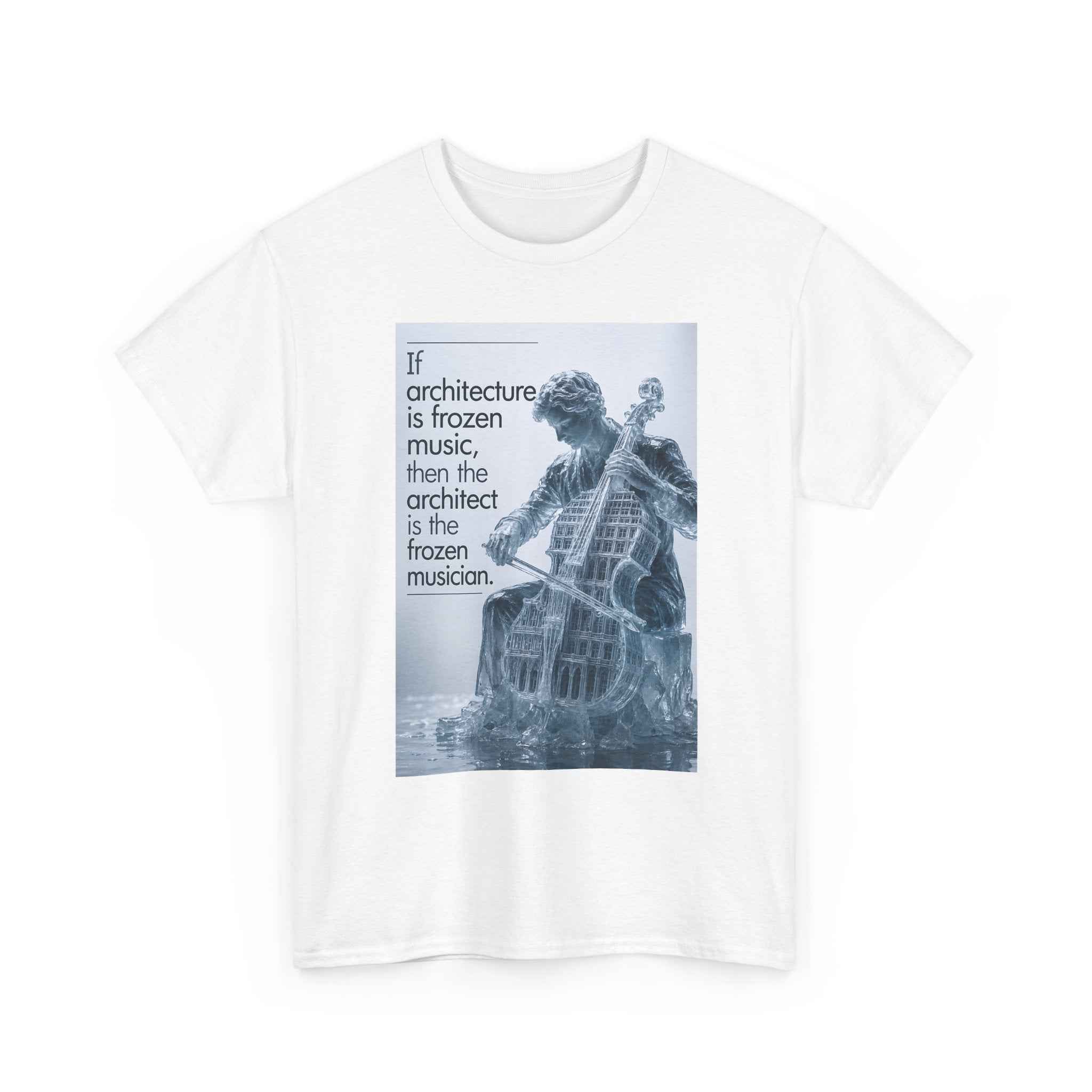 oryggy Originals Summer line "If architecture is frozen music" Graphic Tee