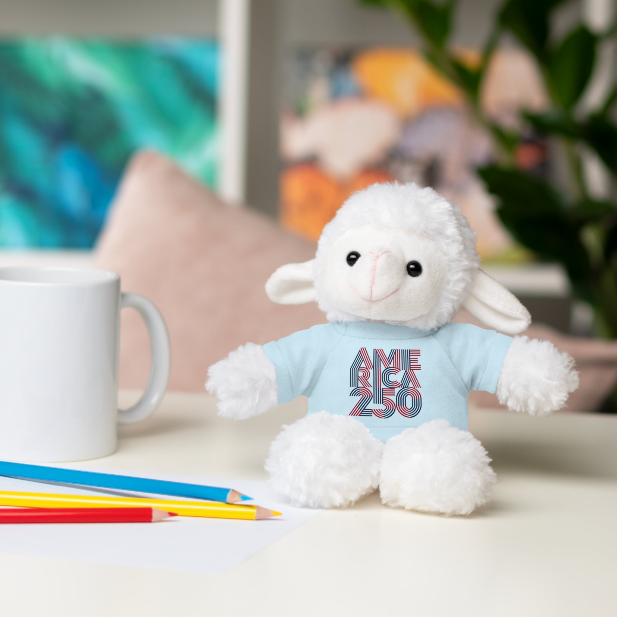 America 250 Teddy Bear plush | Patriotic stuffed animal with tee