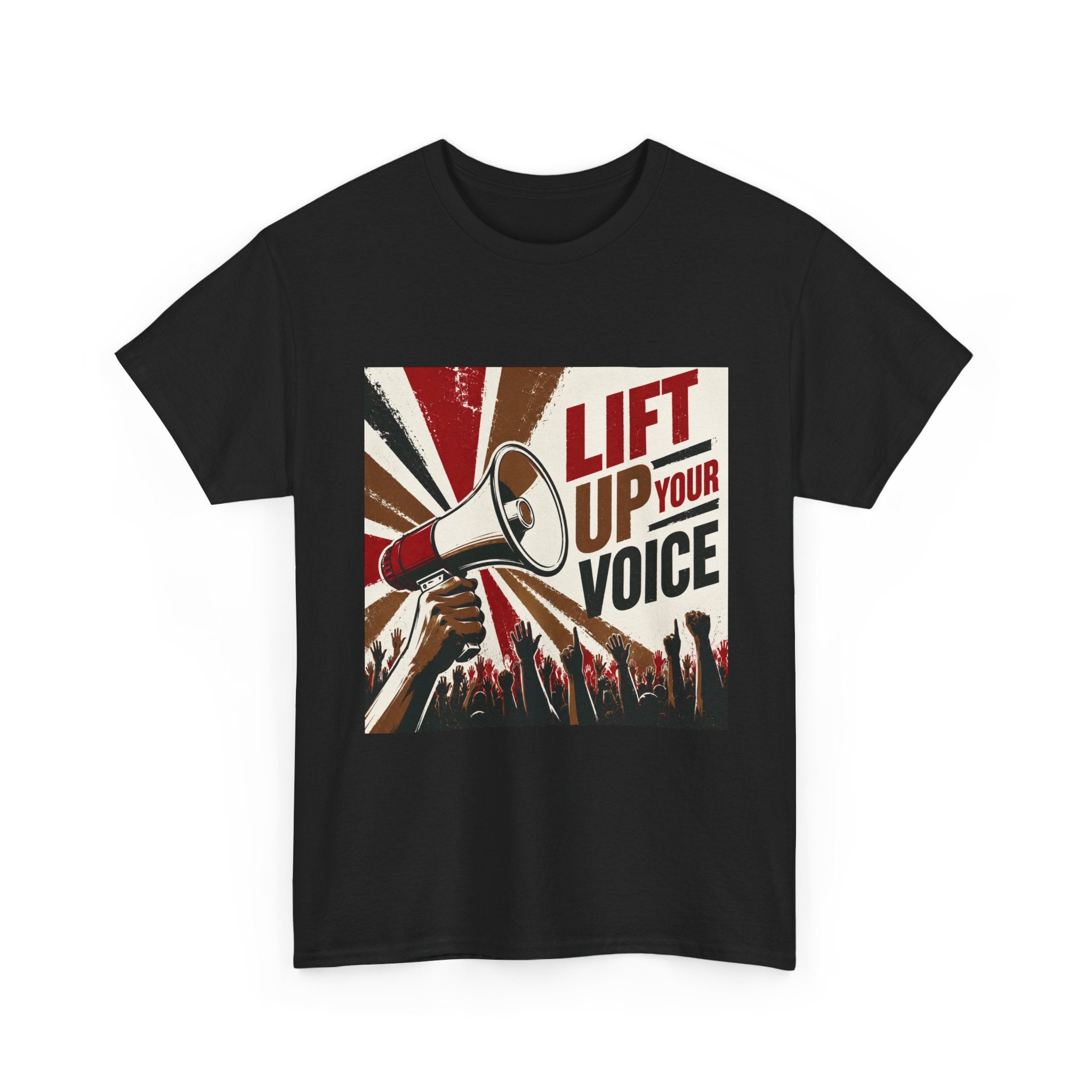 oryggy Originals Summer line Lift Up Your Voice Tee — Protest Megaphone Graphic T-Shirt