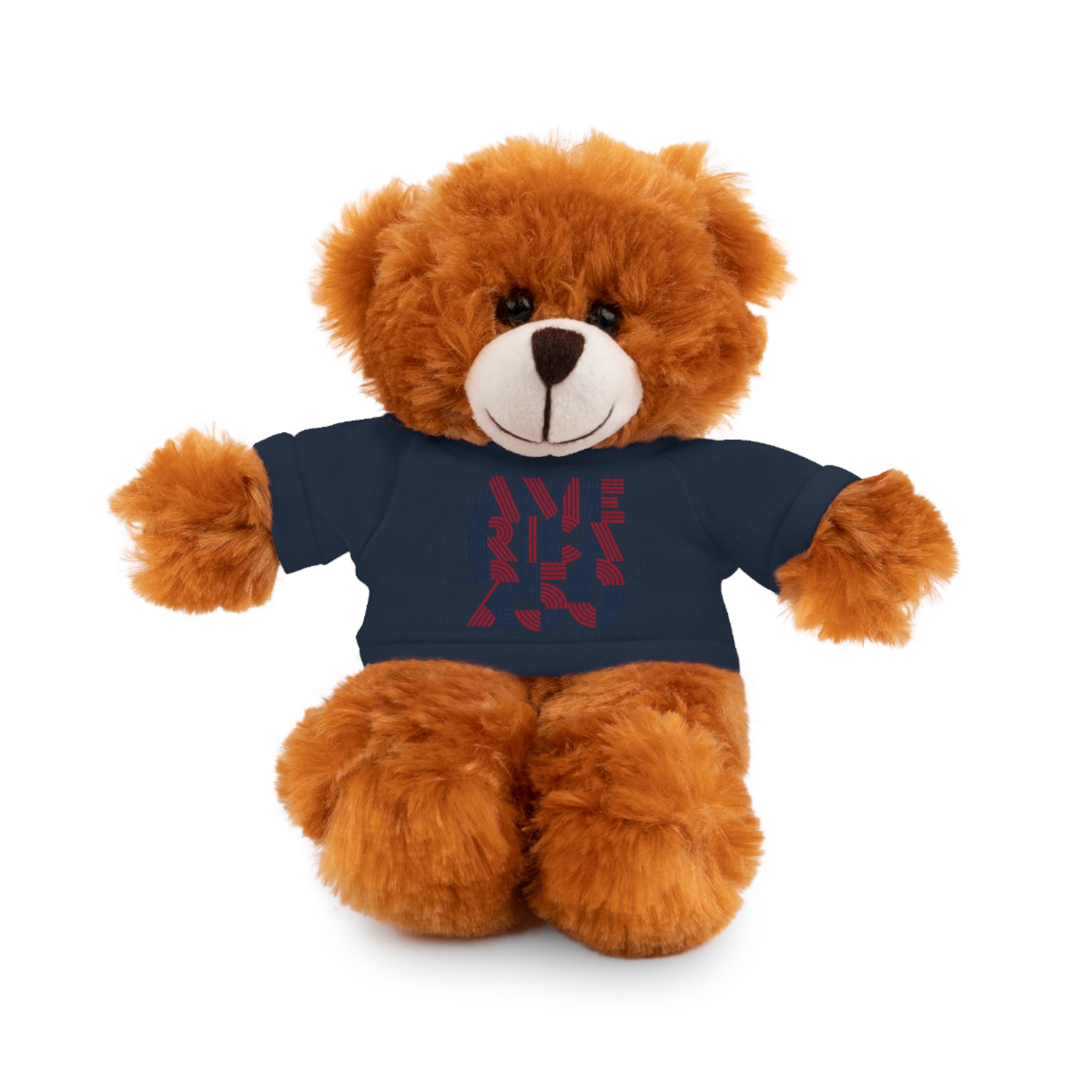 America 250 Teddy Bear plush | Patriotic stuffed animal with tee