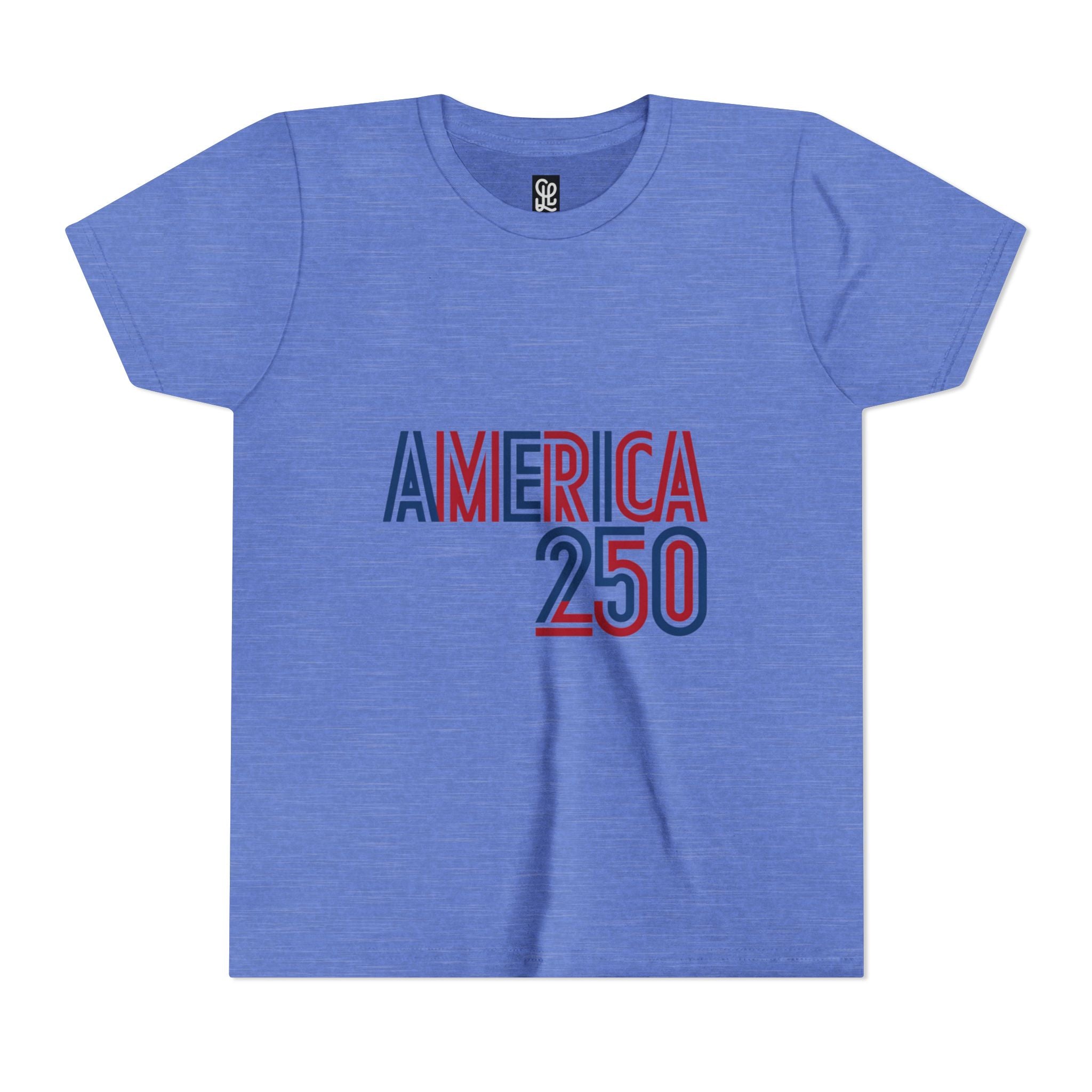 America 250 Youth Tee | Patriotic USA Flag Independence Day