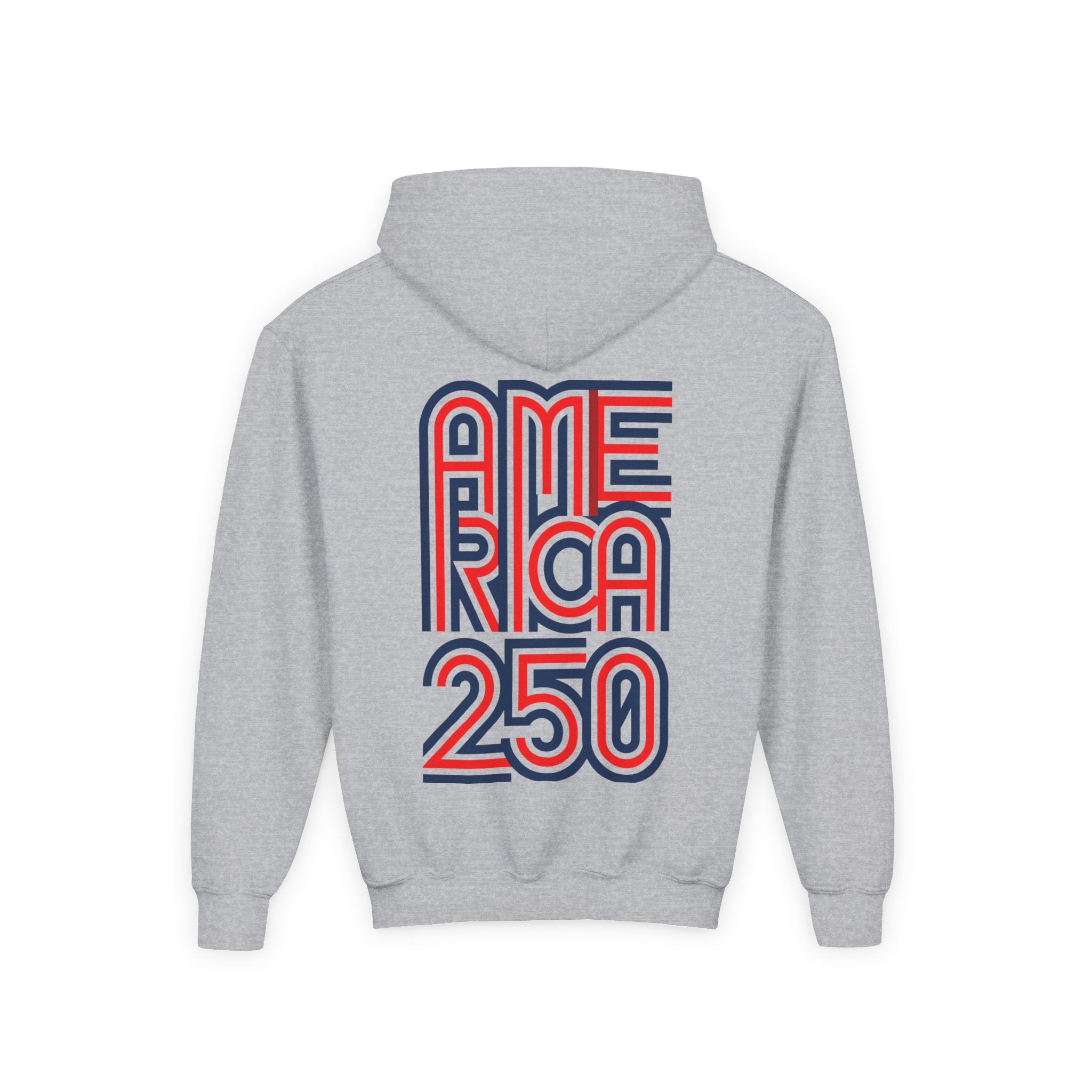 America 250 Hoodie | Patriotic Retro Typography, 250th Anniversary