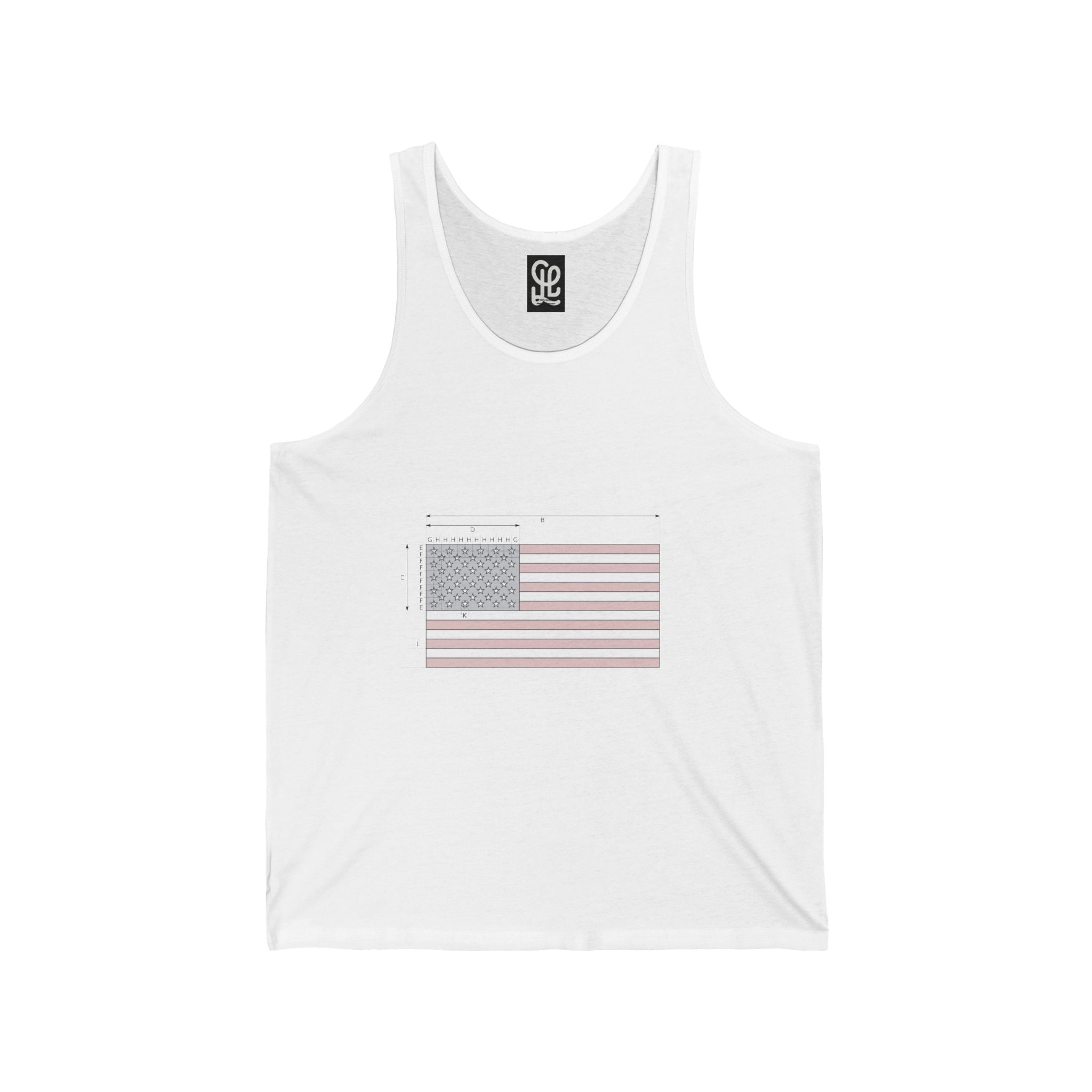 America 250 Retro Flag Tank Top — Patriotic USA 250th Anniversary Graphic Tank
