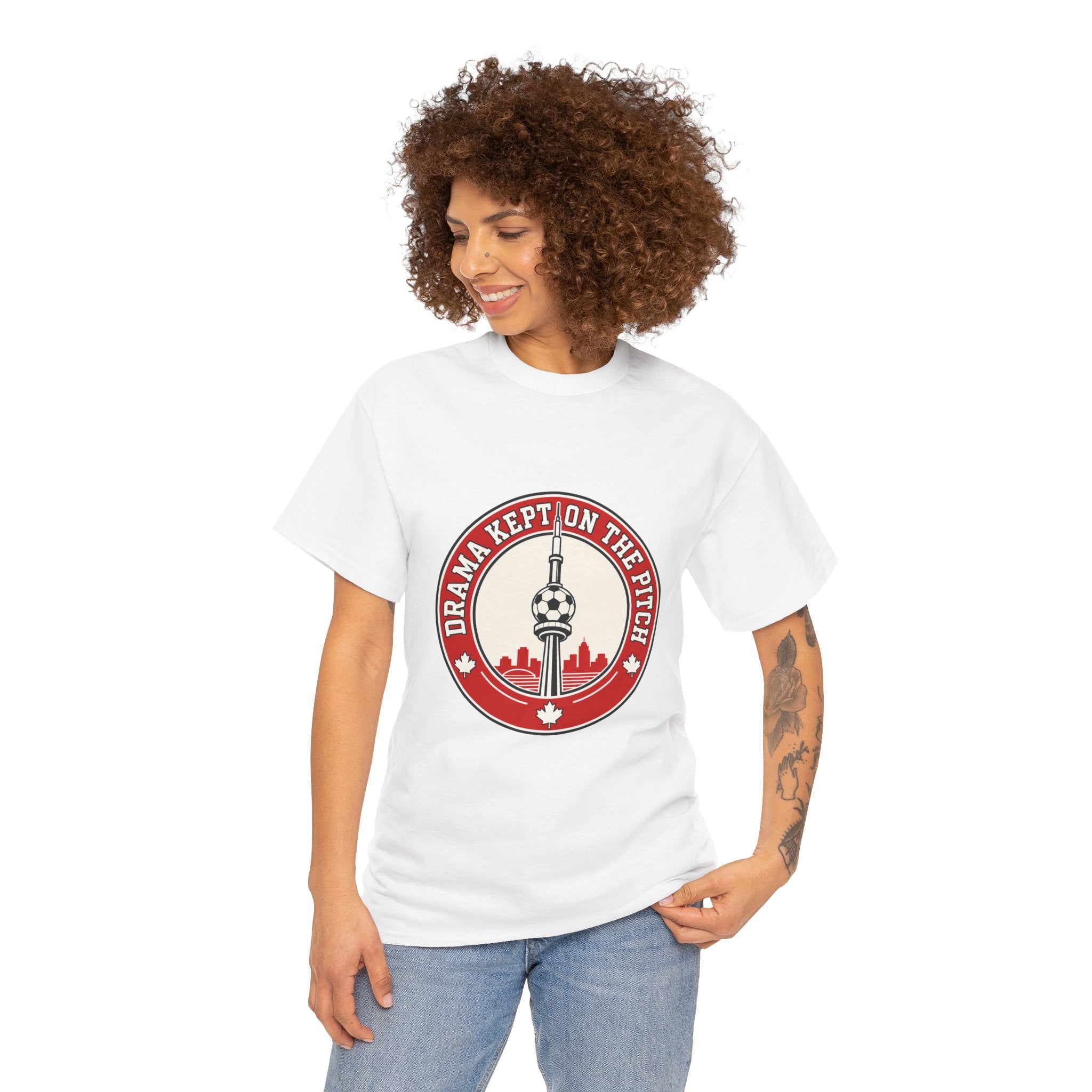 FIFA World Cup 2026 T-Shirt — oryggy "Drama Kept on the Pitch" Canadian Fan Tee