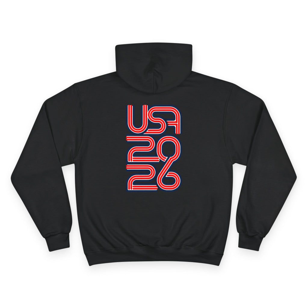 America 250 Hoodie — Retro Red & Blue 2026 Celebration Pullover