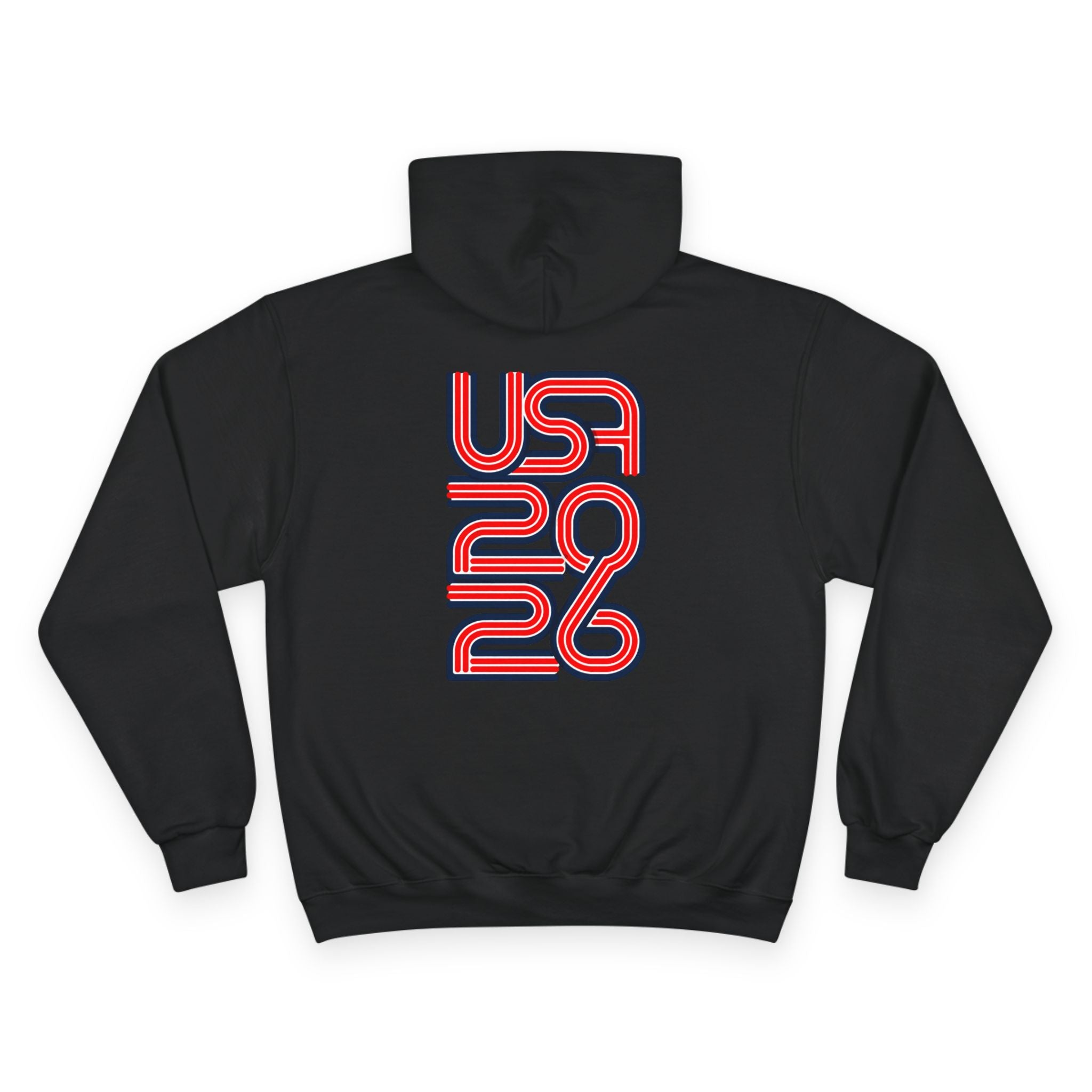 America 250 Hoodie — Retro Red & Blue 2026 Celebration Pullover