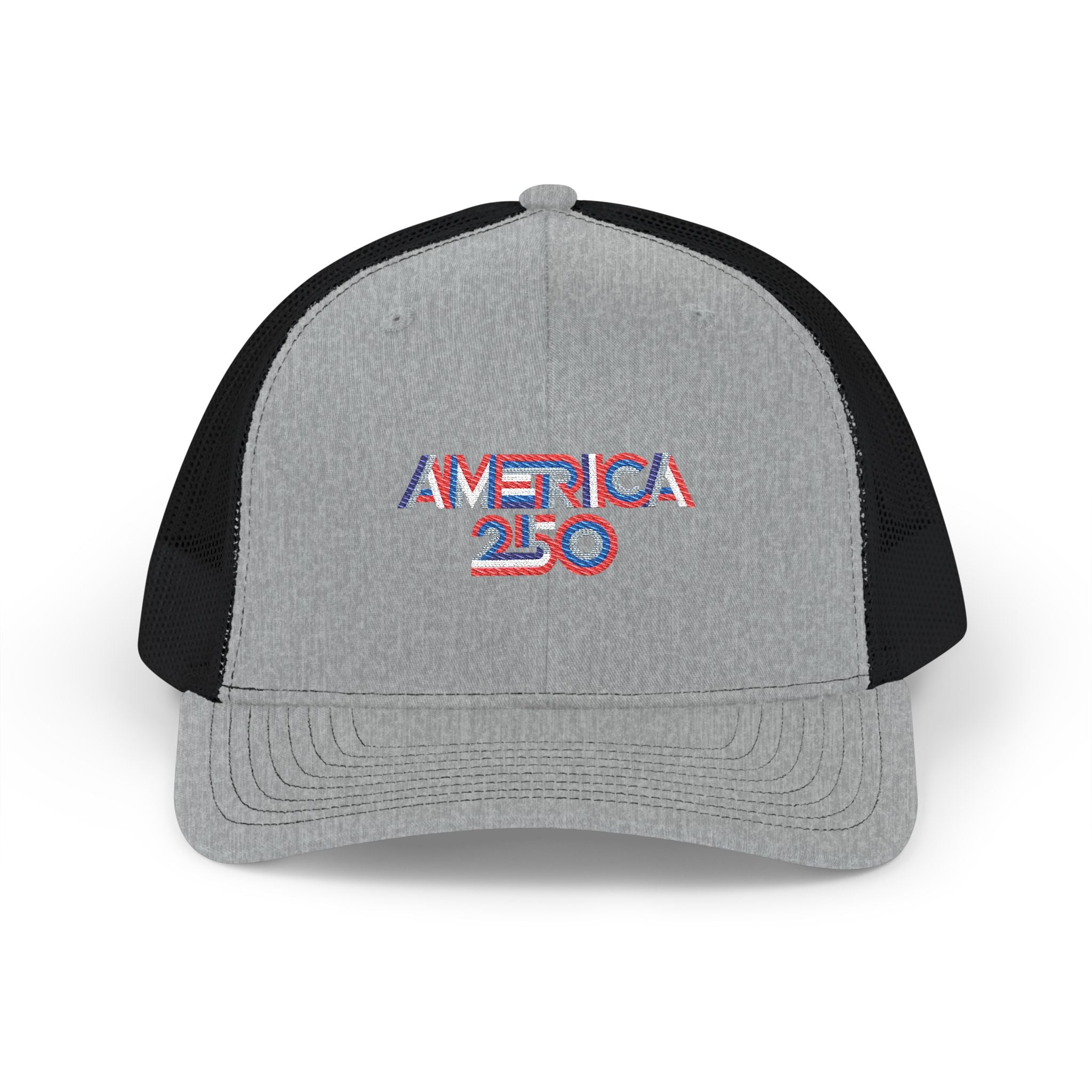 America 250 Trucker Cap — Patriotic Snapback Mesh Hat for 250th Anniversary