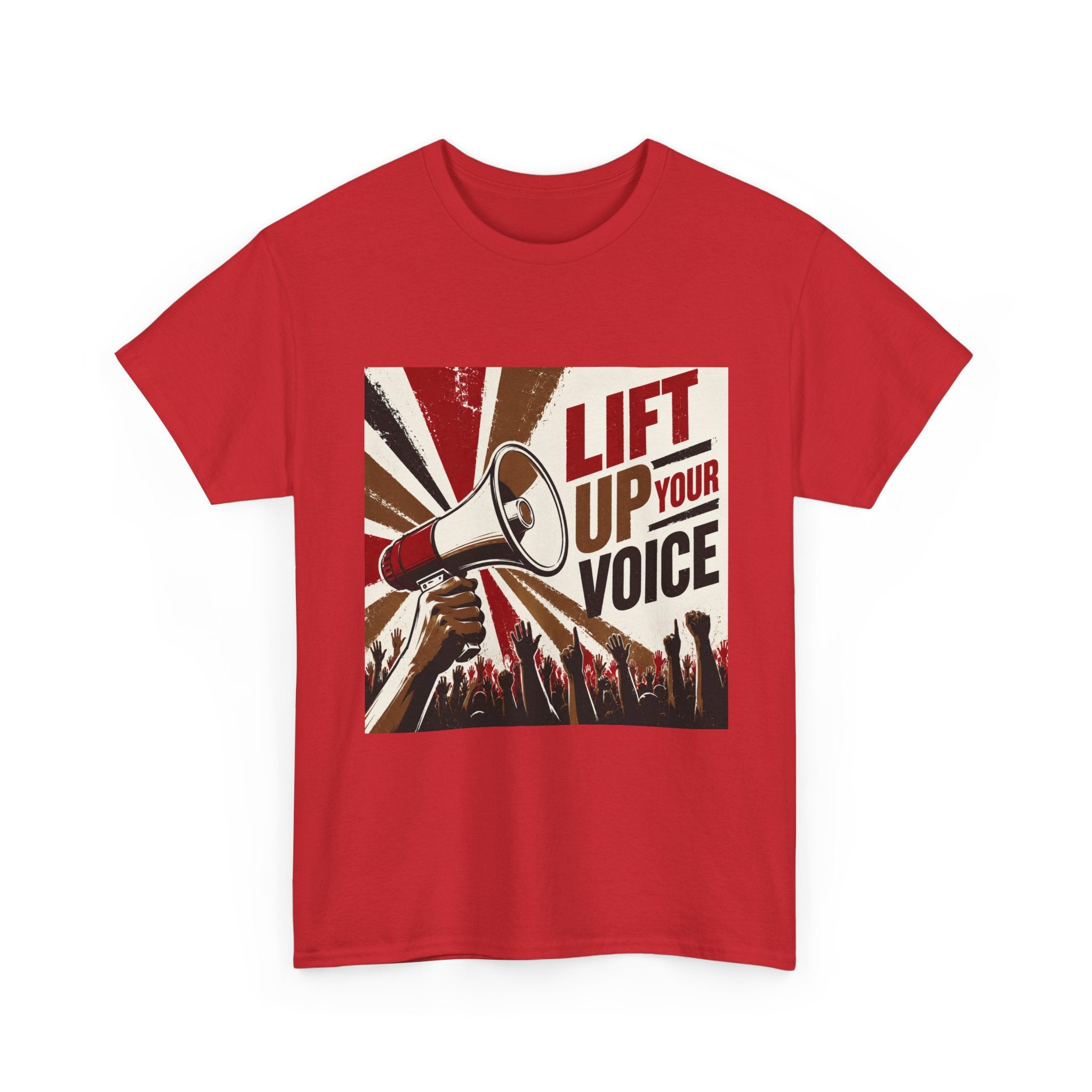 oryggy Originals Summer line Lift Up Your Voice Tee — Protest Megaphone Graphic T-Shirt