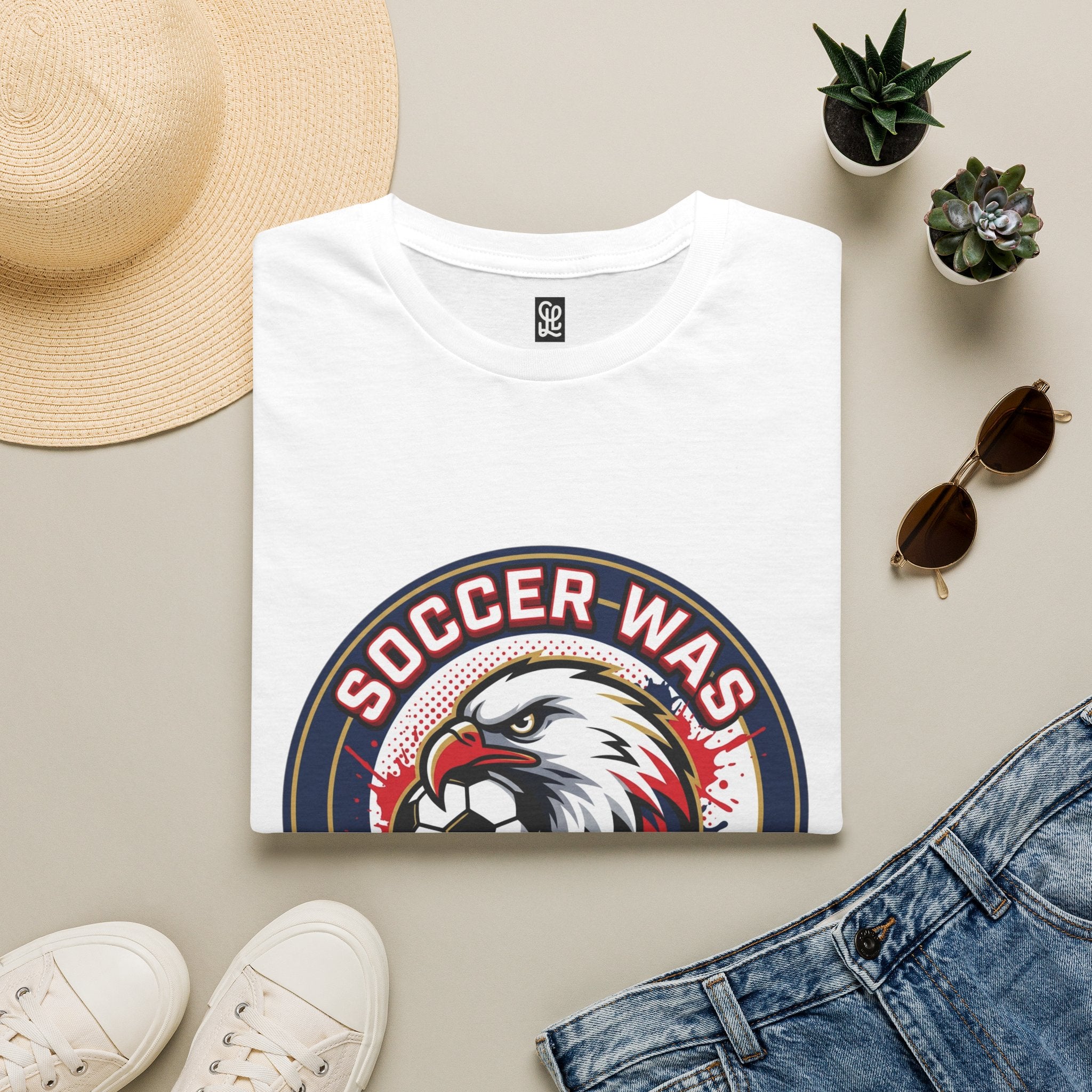 FIFA 2026 Soccer Eagle T-Shirt — "Soccer was a Bri'ish idea" Vintage Soccer Graphic Tee