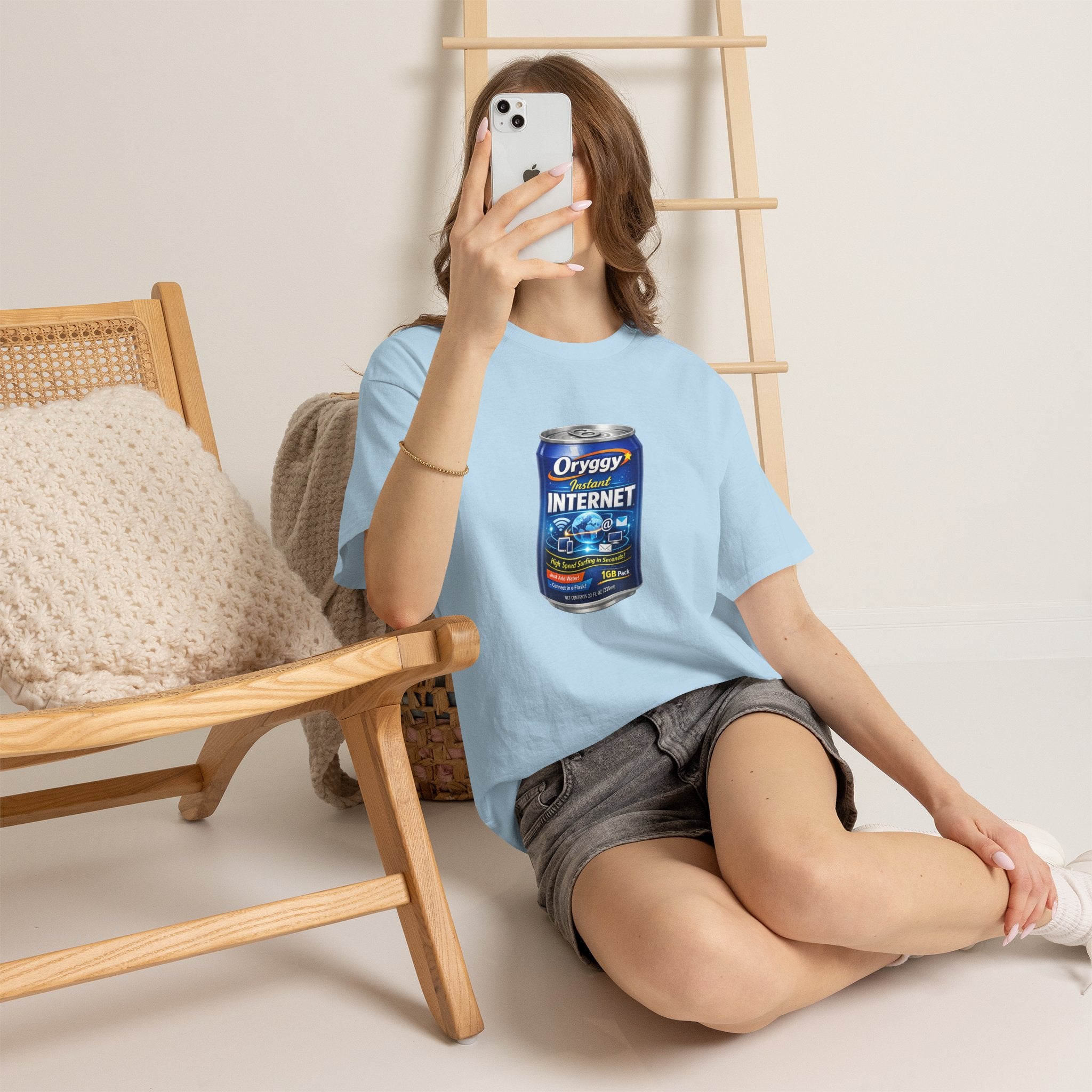 oryggy Originals Summer line Canned Internet Tee — Retro Can Graphic T-Shirt