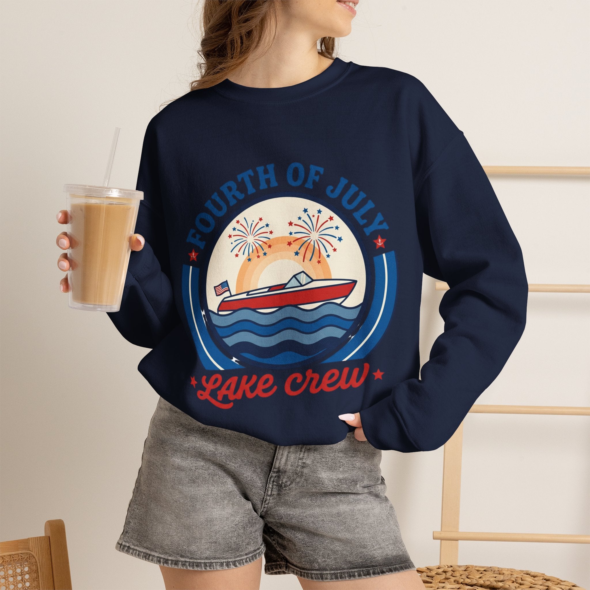 oryggy - america-250-unisex-heavy-blend™-crewneck-sweatshirt - Vintage Patriotic Apparel