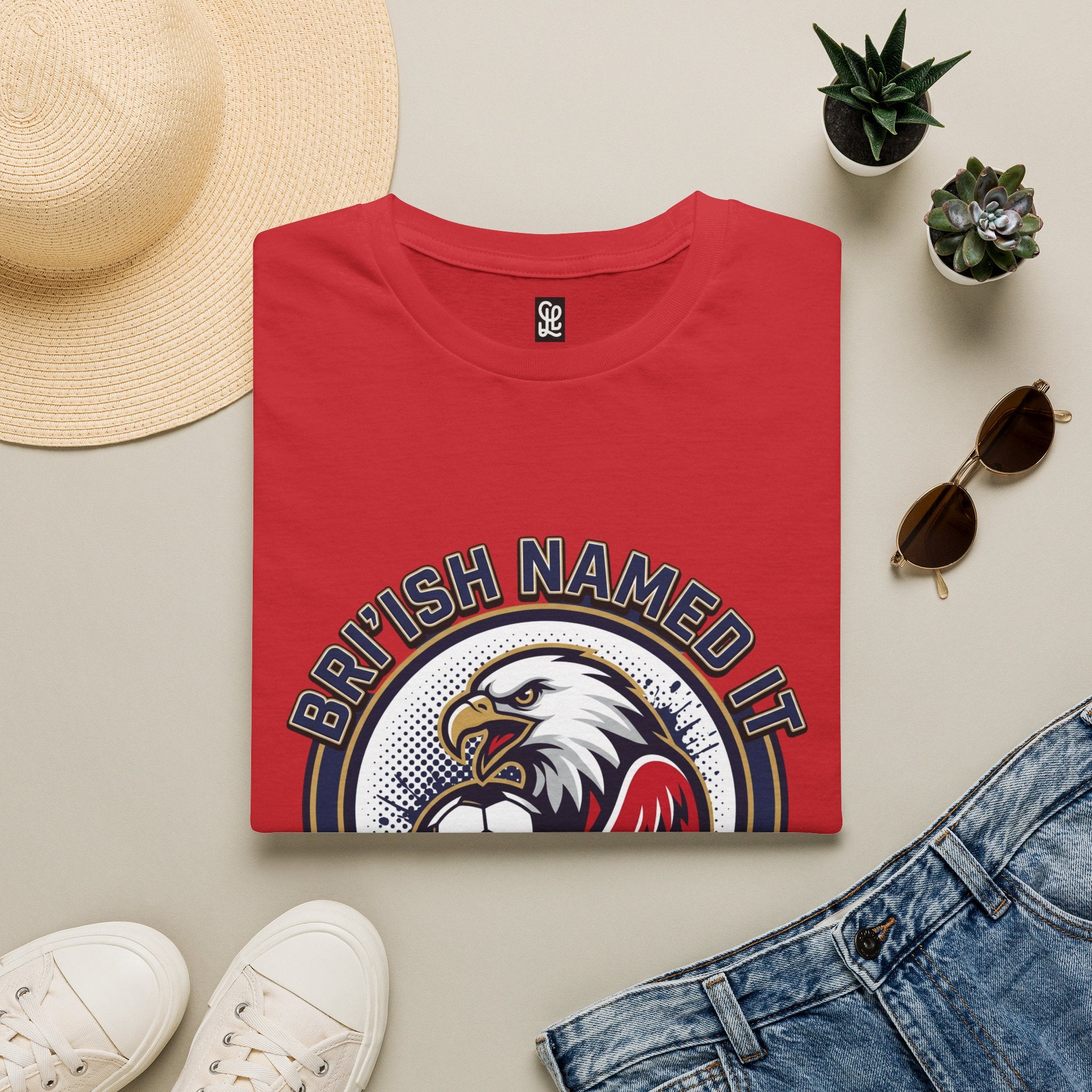 FIFA 2026 Soccer Eagle T-Shirt — "Bri'ish Named It Soccer" Vintage Soccer Graphic Tee