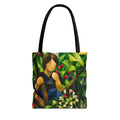 oryggy Originals Summer line Geometric Garden Tote Bag — Colorful Nature Girl All-Over Print