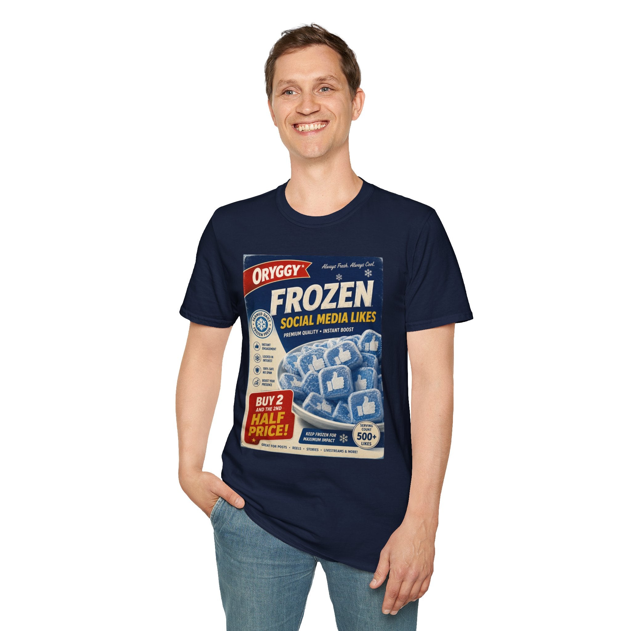 oryggy Originals Summer line 'Frozen Social Media Likes' Retro Graphic Tee