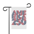 America 250 Garden & House Banner | Patriotic Flag Stripe Design