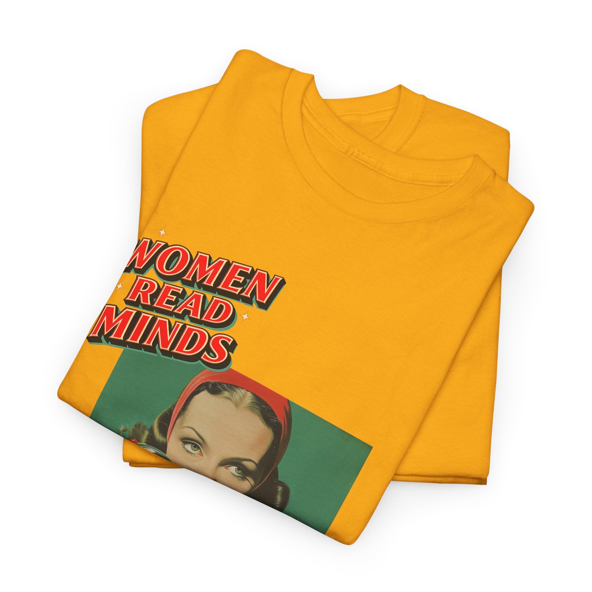oryggy Originals Summer line Women Read Minds Tee — Retro Vintage Feminist Graphic T-Shirt