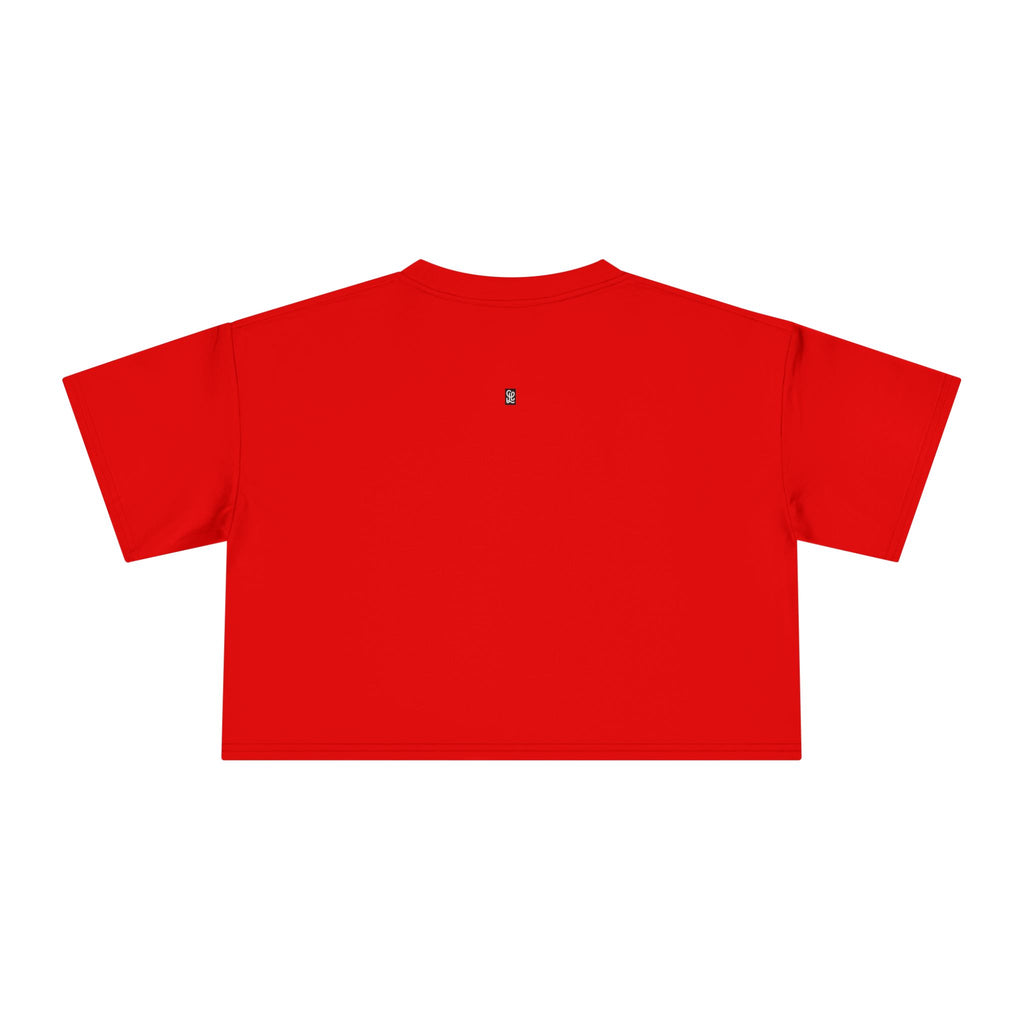 America 250 Crop Tee — Patriotic 3D Red & Blue Graphic